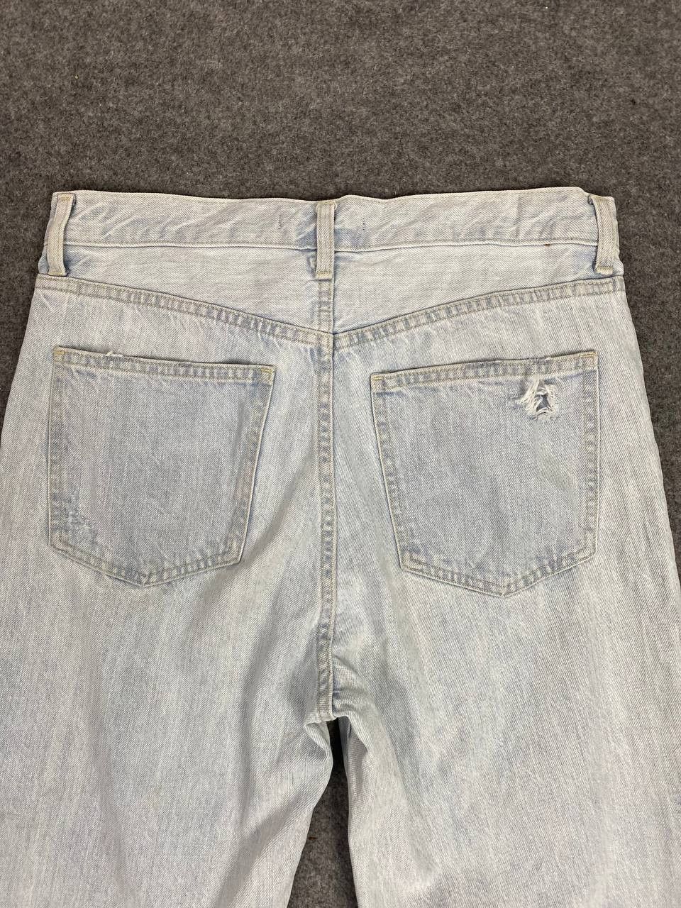 Japanese Brand uniqlo lightwash distressed denim Size US 32 / EU 48 - 3 Thumbnail
