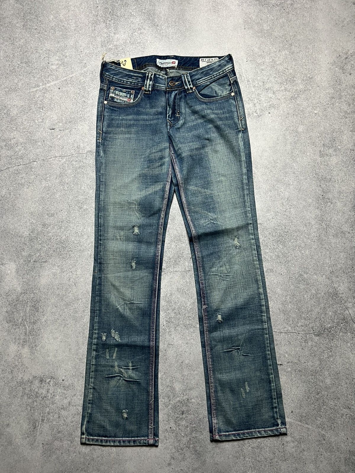 Diesel Vintage Diesel Dragon Faded Distressed Grunge Y2K Jeans Size 26" / US 2 / IT 38 - 5 Thumbnail