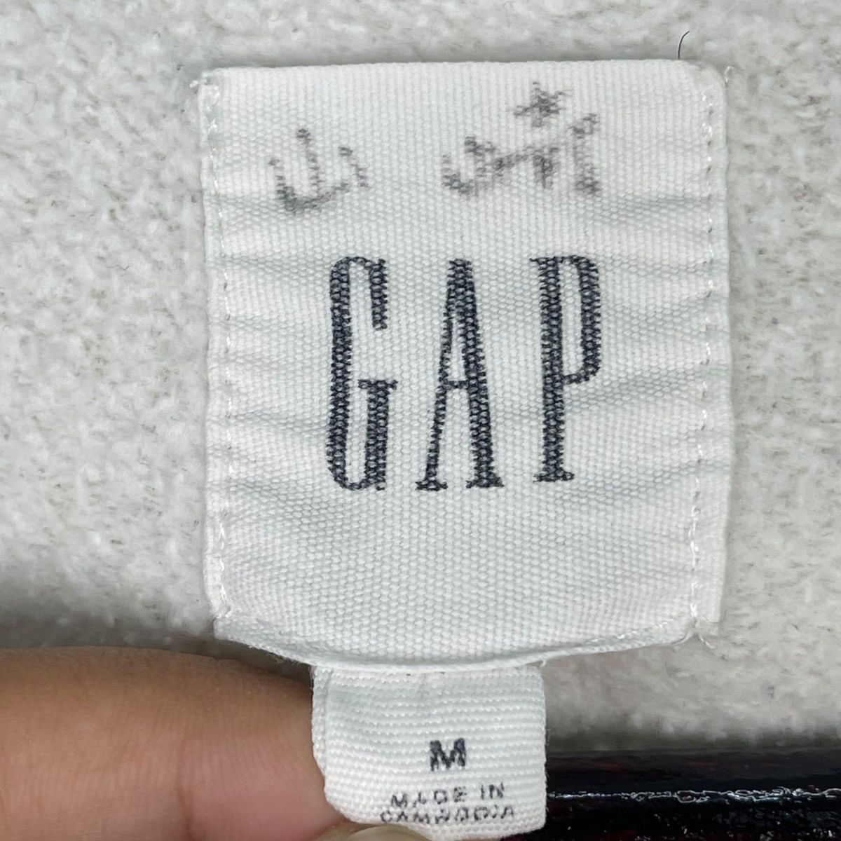Gap × Vintage Vintage GAP Crewneck Sweatshirt Cream Pullover Jumper Size Size US M / EU 48-50 / 2 - 6 Thumbnail