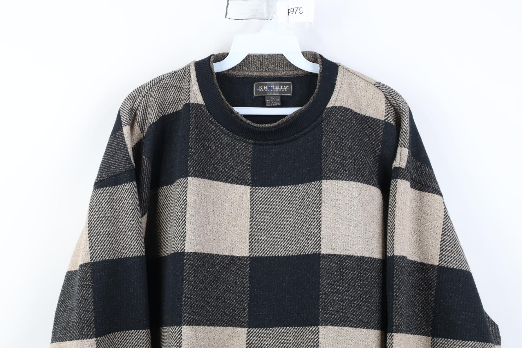 Vintage Vintage 90s Streetwear Crewneck Sweatshirt Earth Tone Size US XL / EU 56 / 4 - 2 Thumbnail