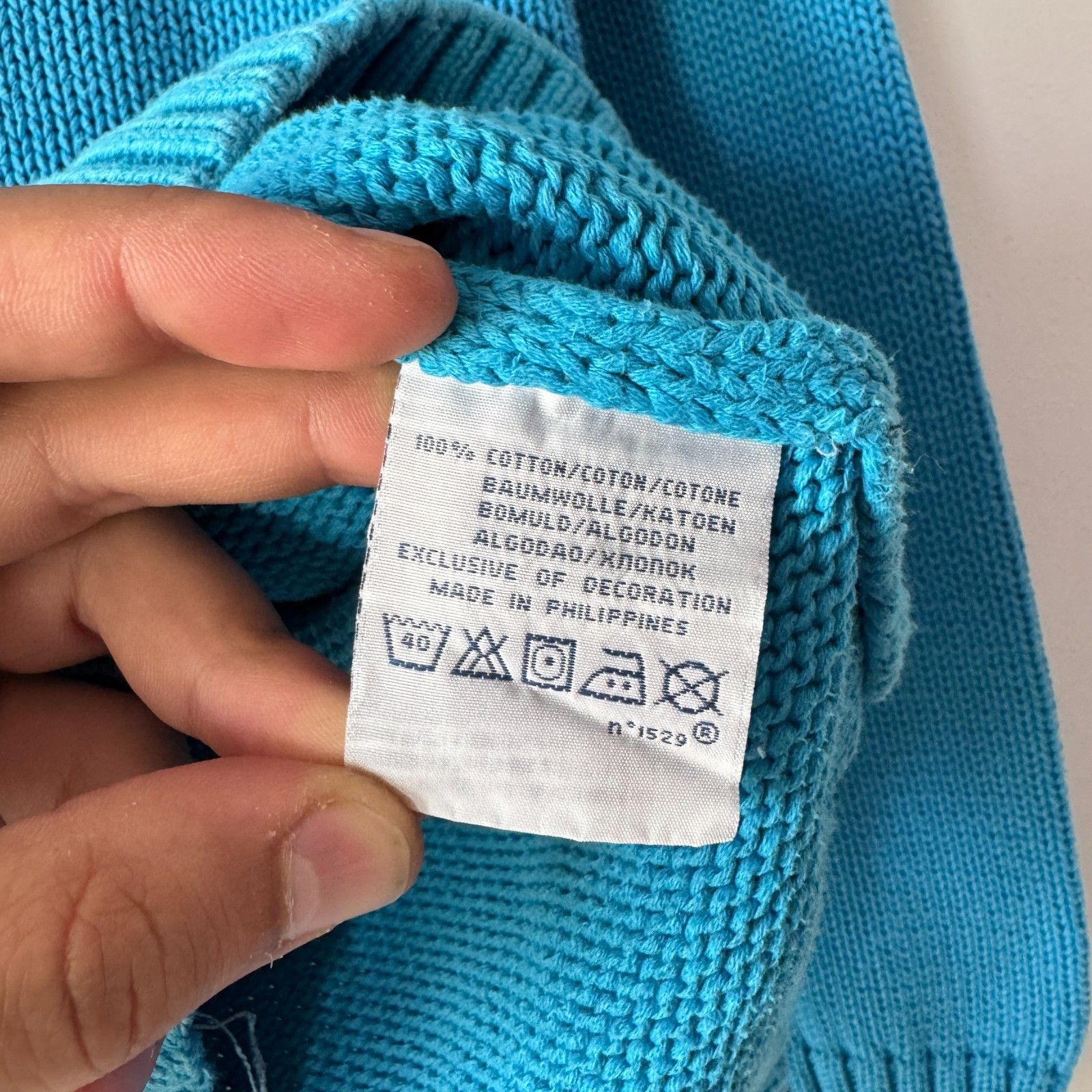 Polo Ralph Lauren Ralph Lauren Light Blue Vintage Knit Sweater Polo Mens Y2K Size US M / EU 48-50 / 2 - 8 Thumbnail