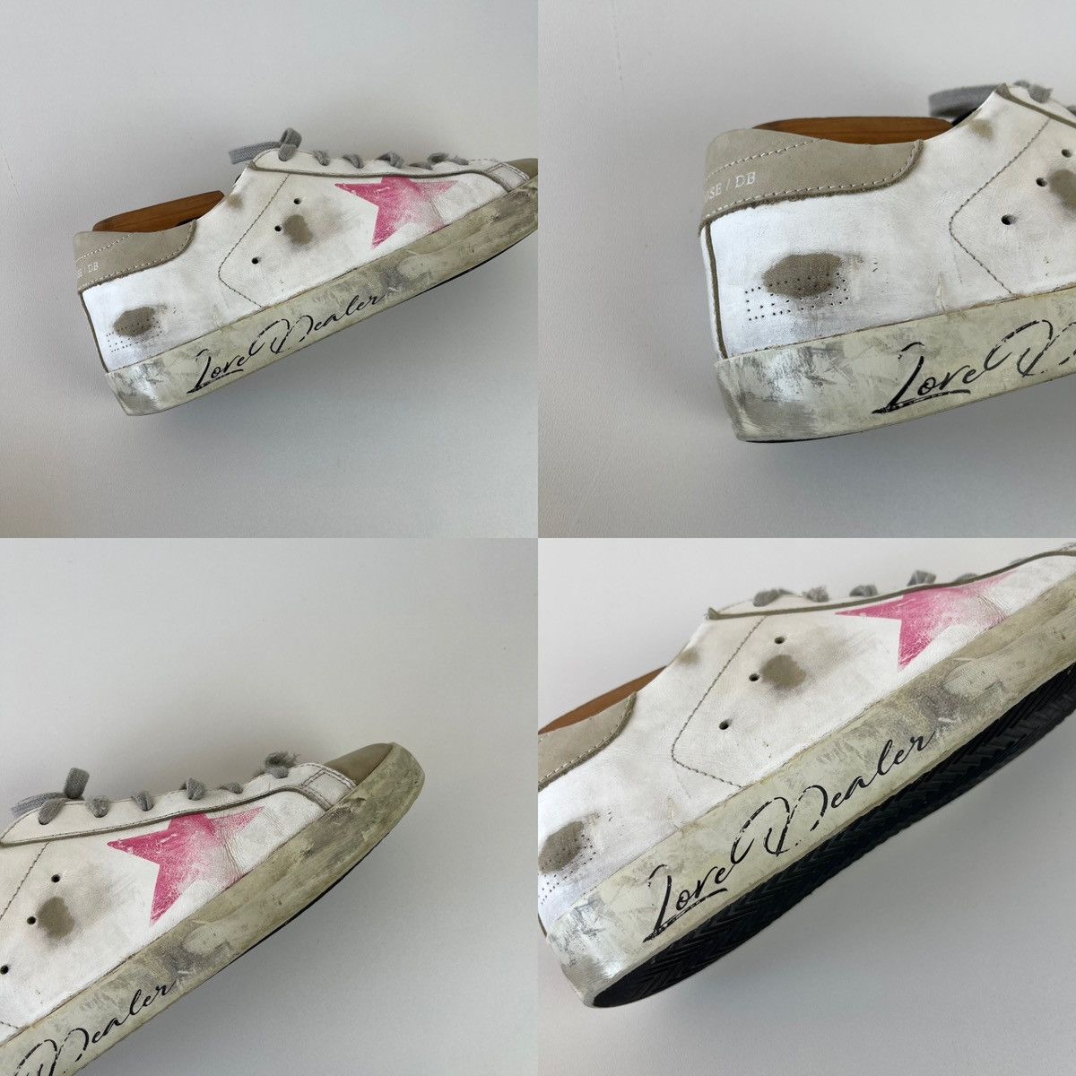 Golden Goose Golden Goose Love Dealer GGDB Superstar Leather Sneakers Size US 8 / EU 41 - 7 Thumbnail
