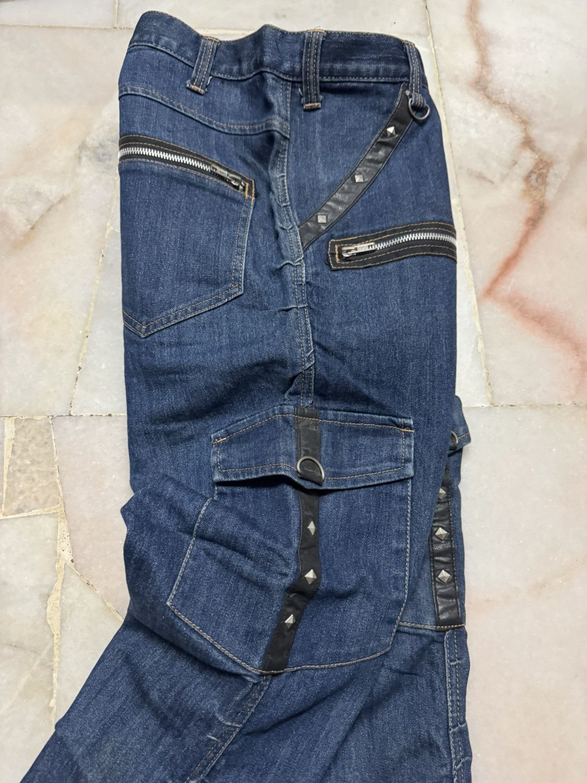 Seditionaries 💥PUNK JEANS JAPANESE STUDDED RARE DENIM JEANS Size US 30 / EU 46 - 14 Thumbnail