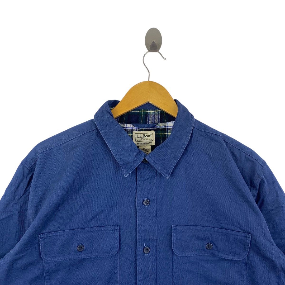 L.L. Bean Vintage L.L. BEAN Flannel Shirt Checkered Inside Mens Size US L / EU 52-54 / 3 - 2 Thumbnail