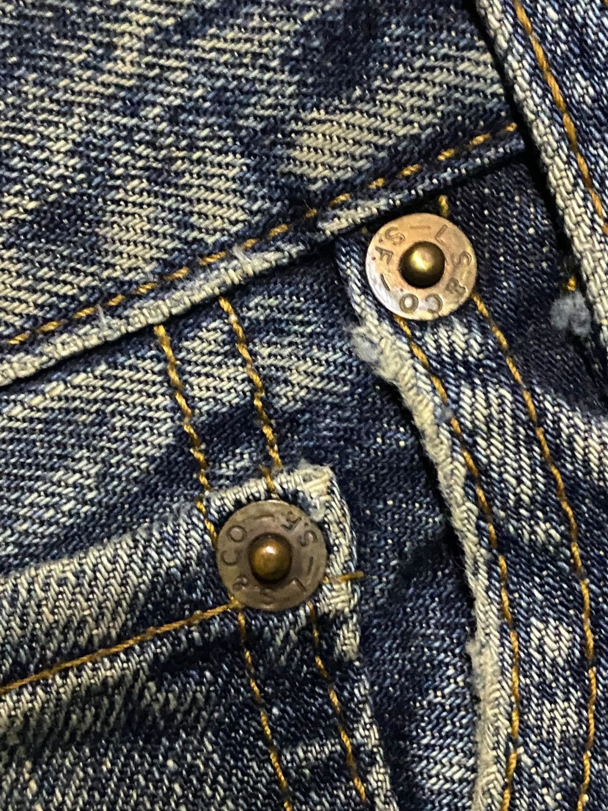 Levi's Vintage Levis 503 80s mud wash Distressed Baggy Jeans Size US 33 - 10 Thumbnail