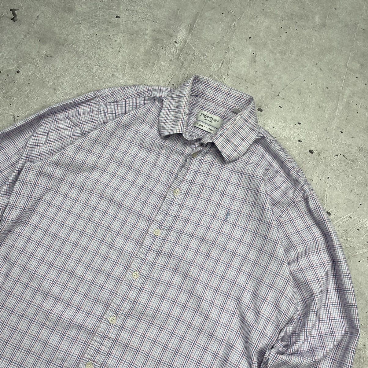 Vintage × Yves Saint Laurent Vintage Yves Saint Laurent Classic Shirt button up Cotton Size US M / EU 48-50 / 2 - 5 Thumbnail