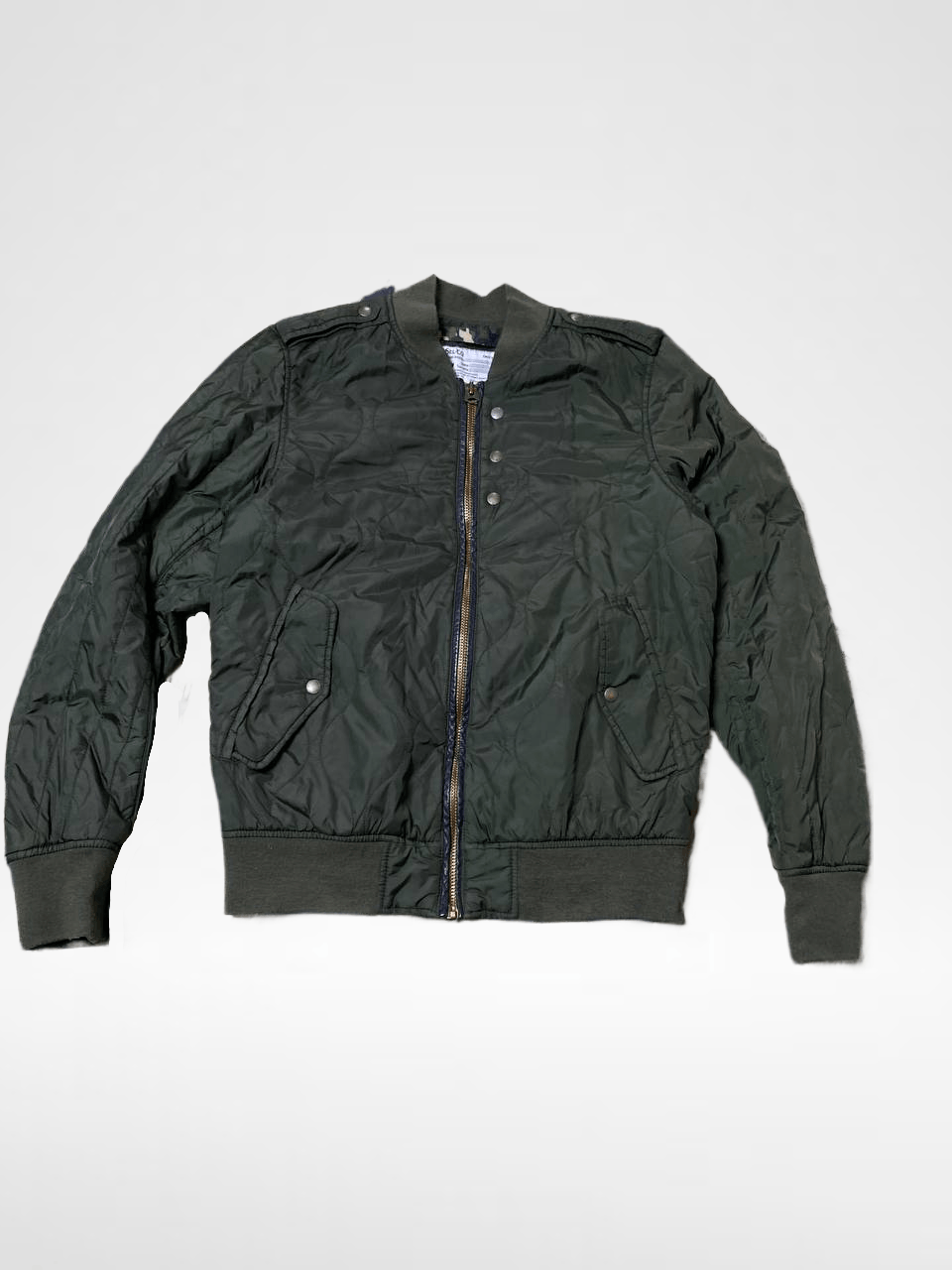 Diesel Streetwear Green Zip Bombers DIESEL Y2K Size US M / EU 48-50 / 2 - 1 Thumbnail