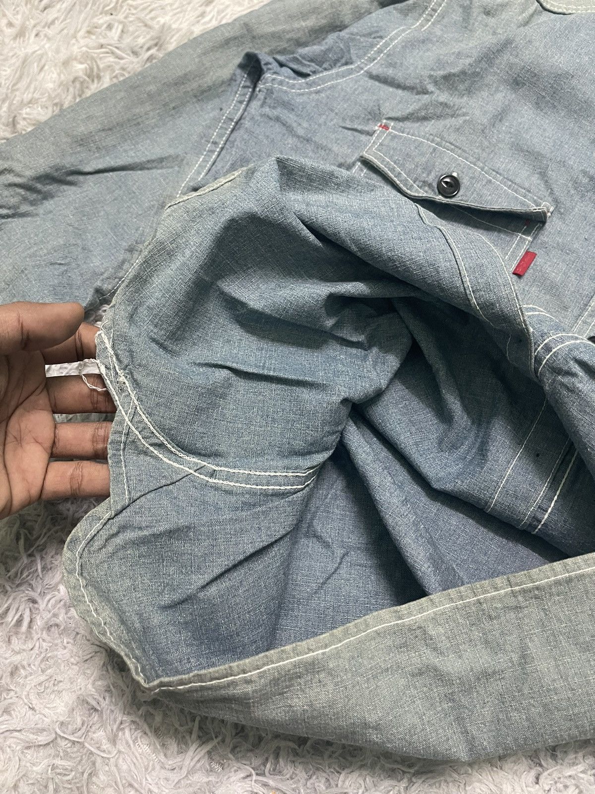 Tedman 90s TED COMPANY DENIM WORKWEAR SHIRT Size US L / EU 52-54 / 3 - 13 Thumbnail