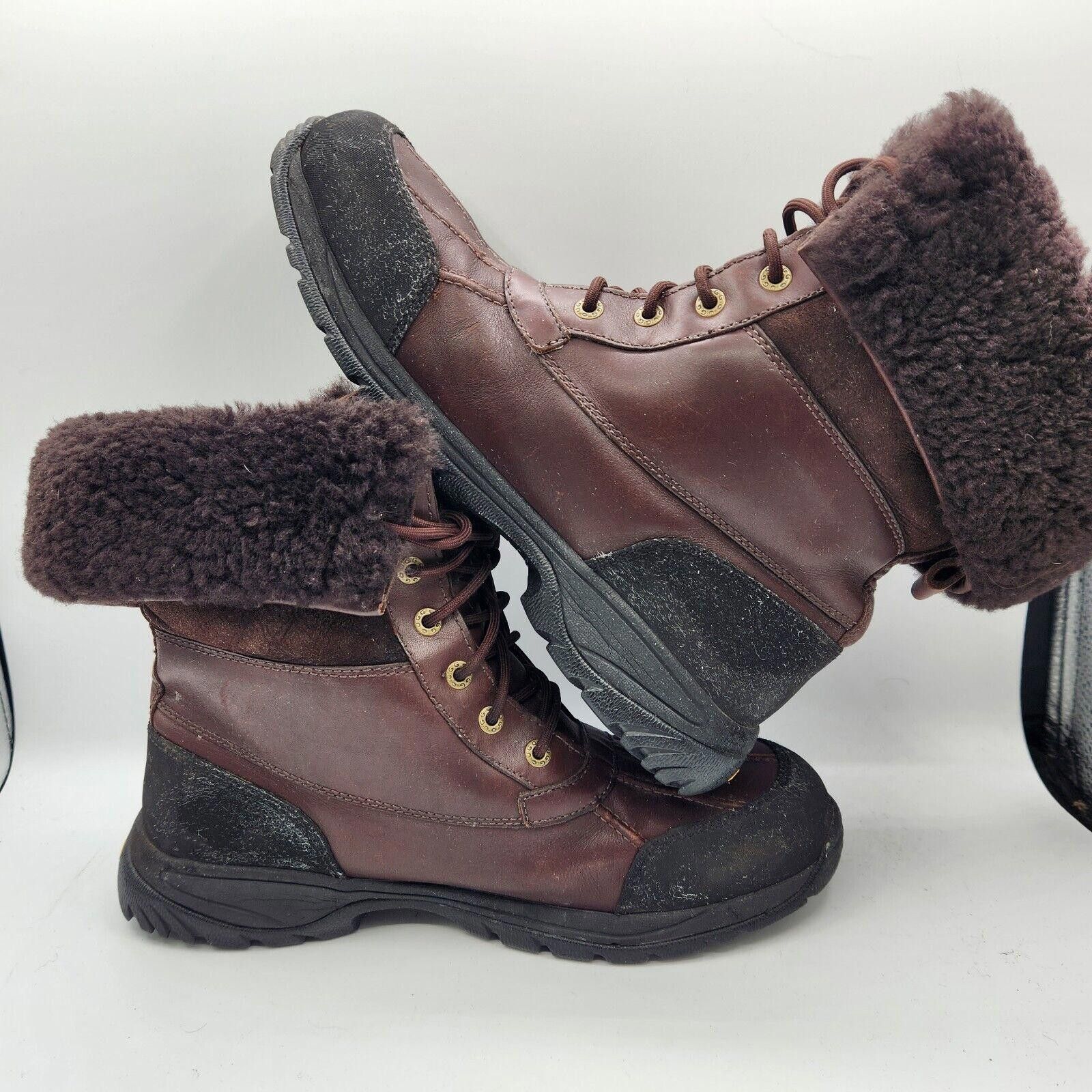Ugg Ugg Australia Butte Brown Leather Men Boots Size 12 Size US 12 / EU 45 - 10 Thumbnail
