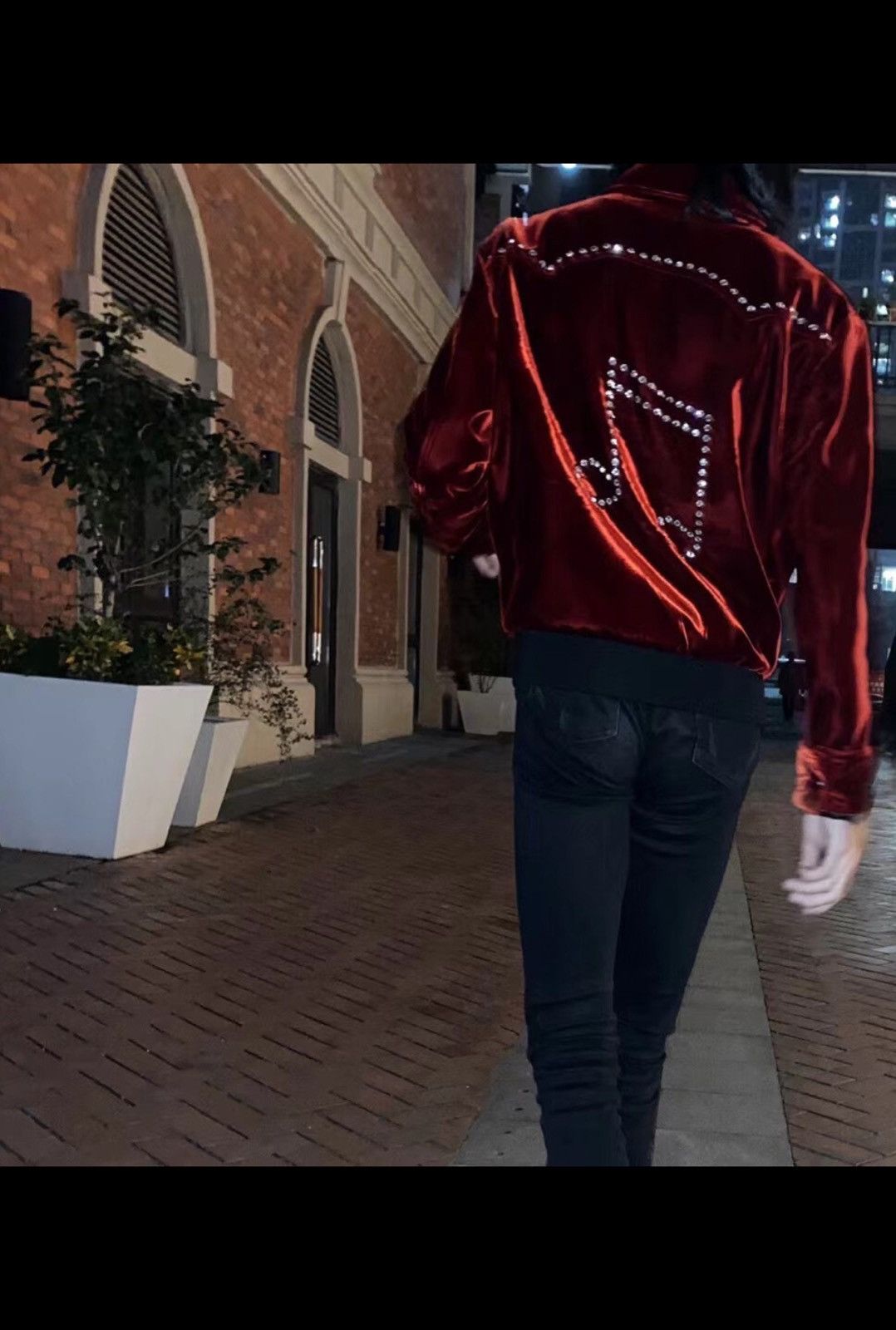 Saint Laurent Paris Saint Laurent SLP 2016FW Wine Red Velvet Musical Note Jacket Size US S / EU 44-46 / 1 - 8 Thumbnail