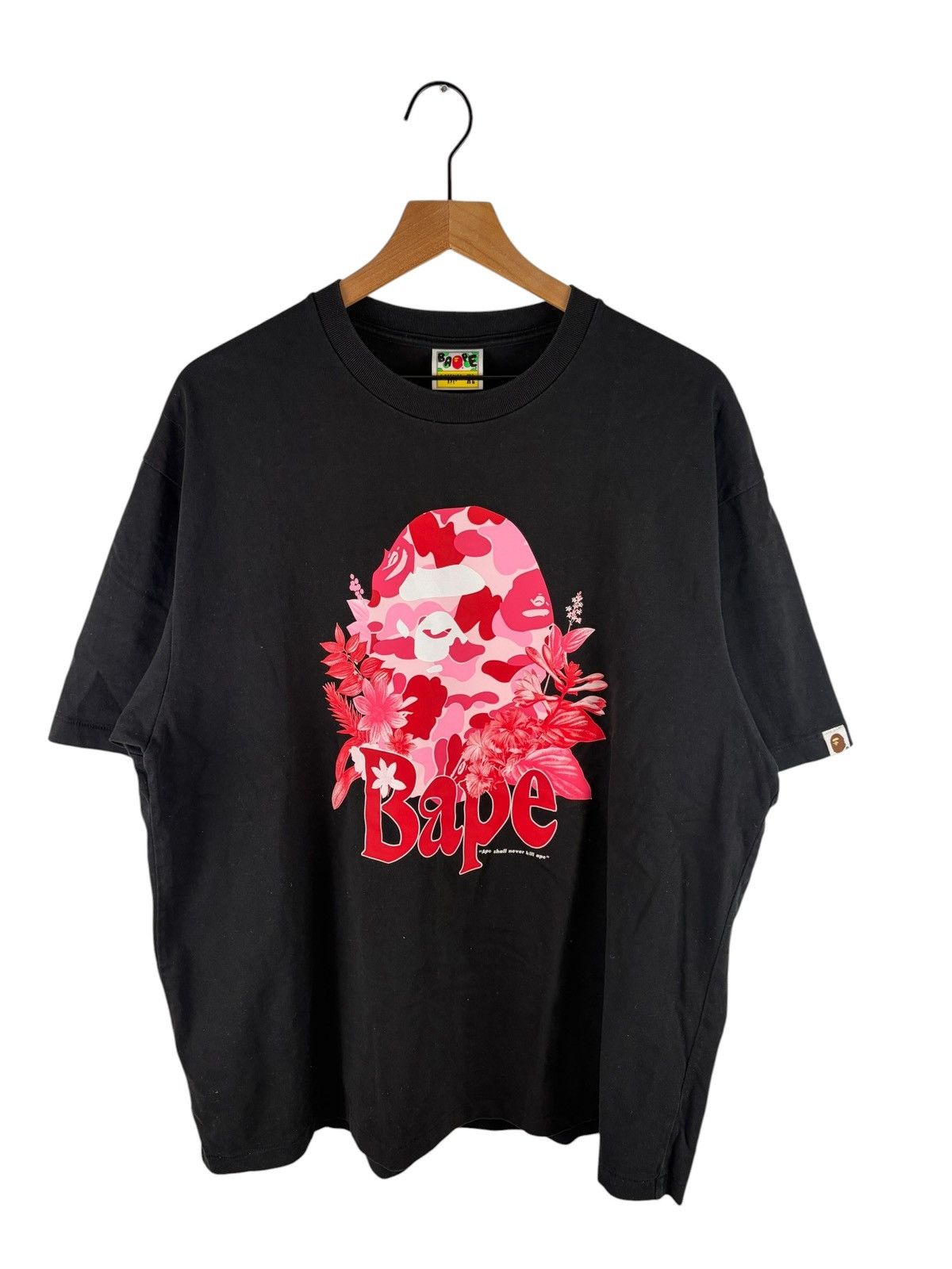 Bape BAPE Flora Big Ape Head Relaxed Fit Tee Size US XL / EU 56 / 4 - 1 Thumbnail
