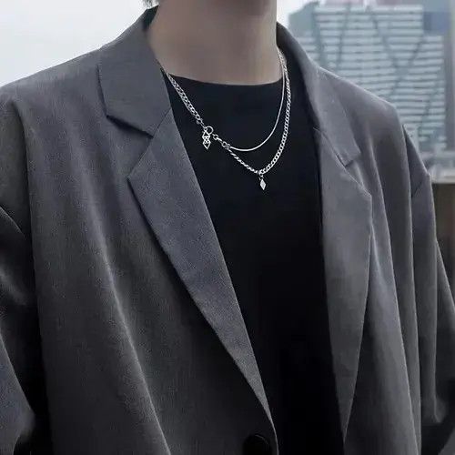 Other Cross Chrome Chain Silver Goth God Vibe Necklace Size ONE SIZE - 2 Thumbnail