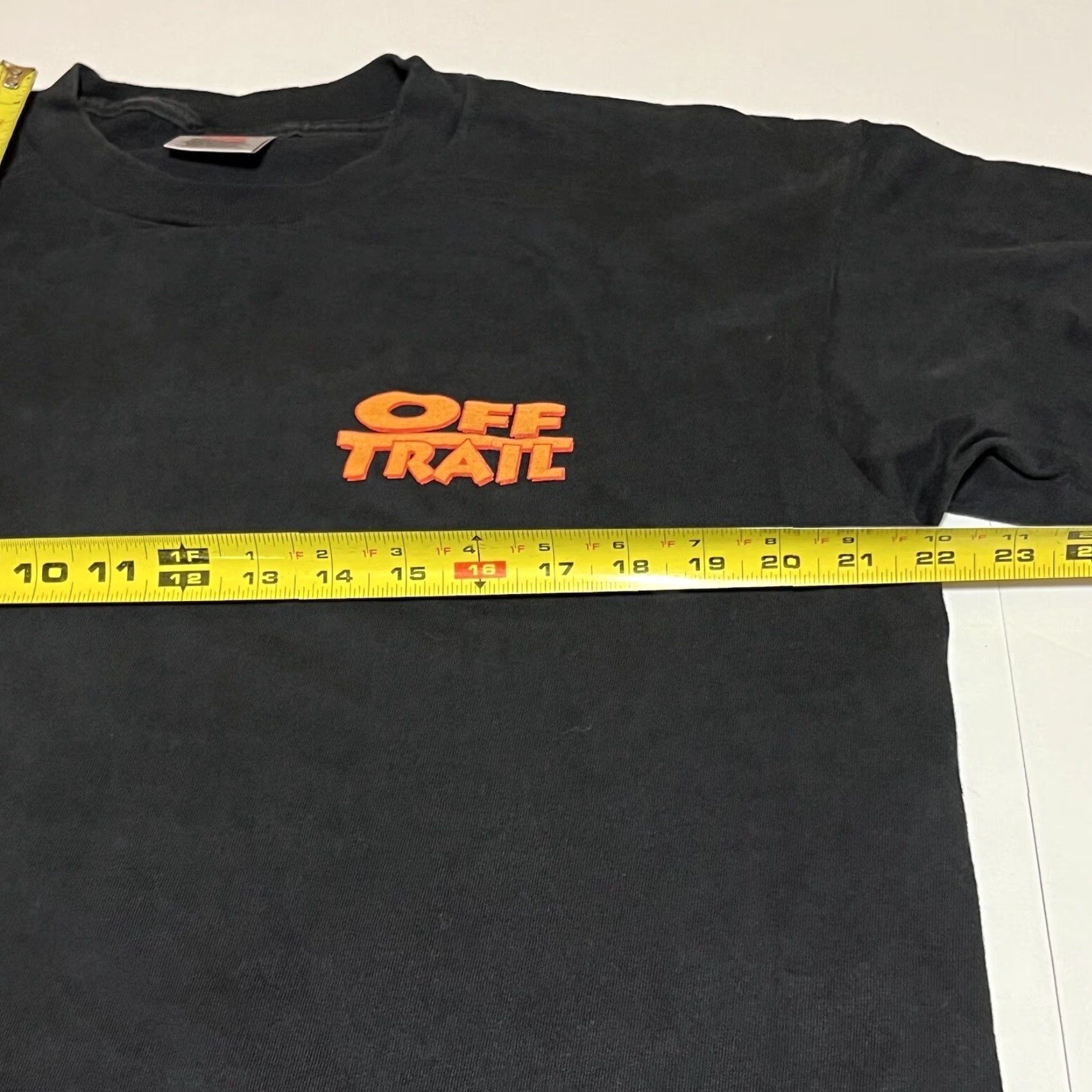 Vintage VINTAGE Off Trail T-Shirt Men L Black Crew Neck Short Sleeve 90s Graphic Back Logo Oneita KS Size US L / EU 52-54 / 3 - 7 Thumbnail