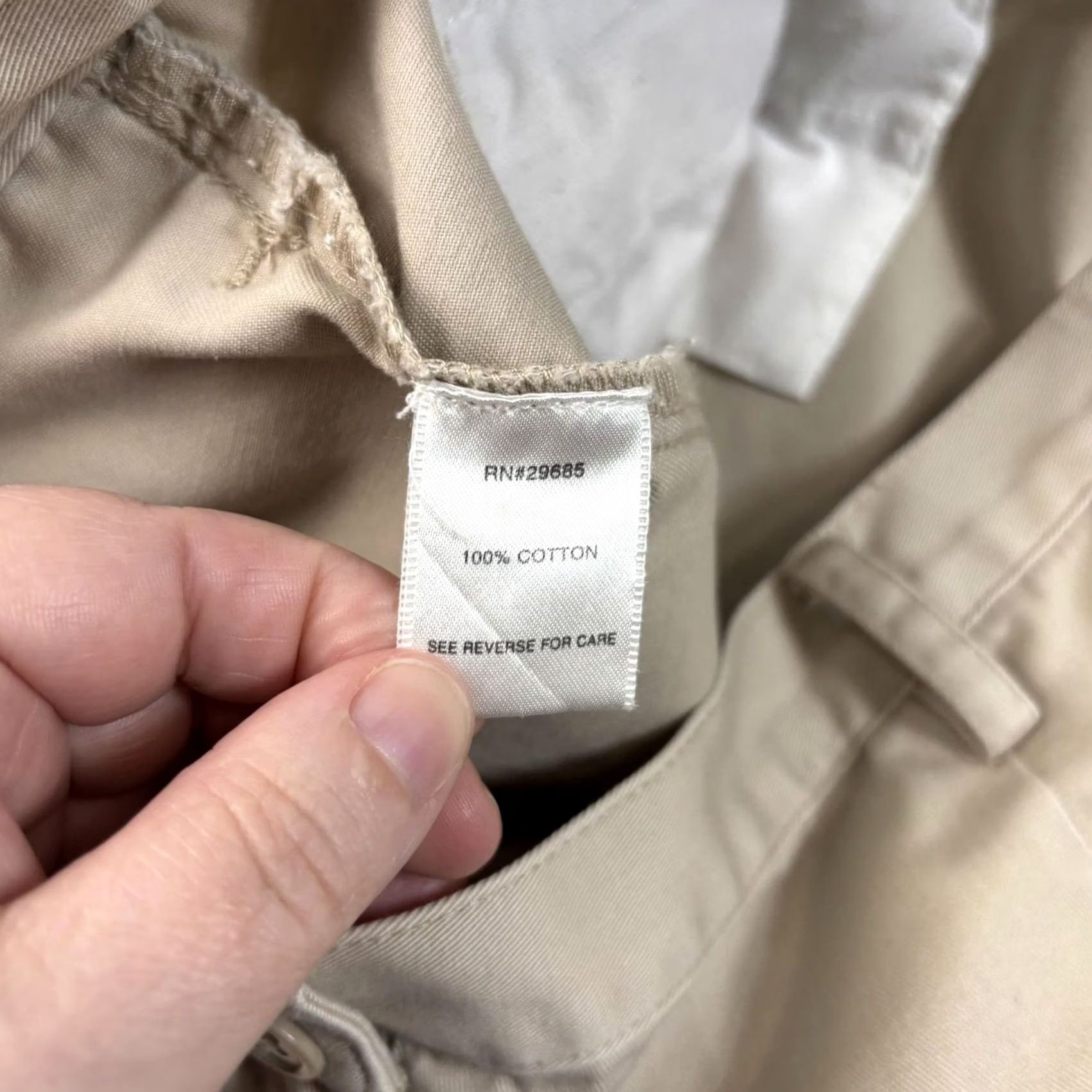 Pendleton VINTAGE Pendleton Pants Womens 12 Petite Chino Straight Beige 100% Cotton Office Workwear 27.5in Inseam Mens Womens Girls Boys Size 34" / US 12 / IT 48 - 4 Thumbnail