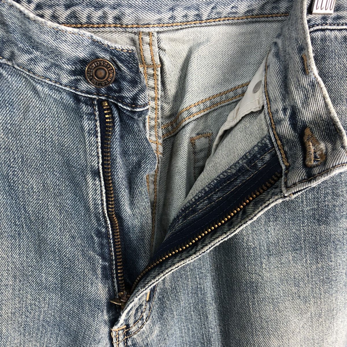 Edwin DL Edwin 604 Blue Distressed Denim Pants #C177 Size US 31 - 12 Thumbnail