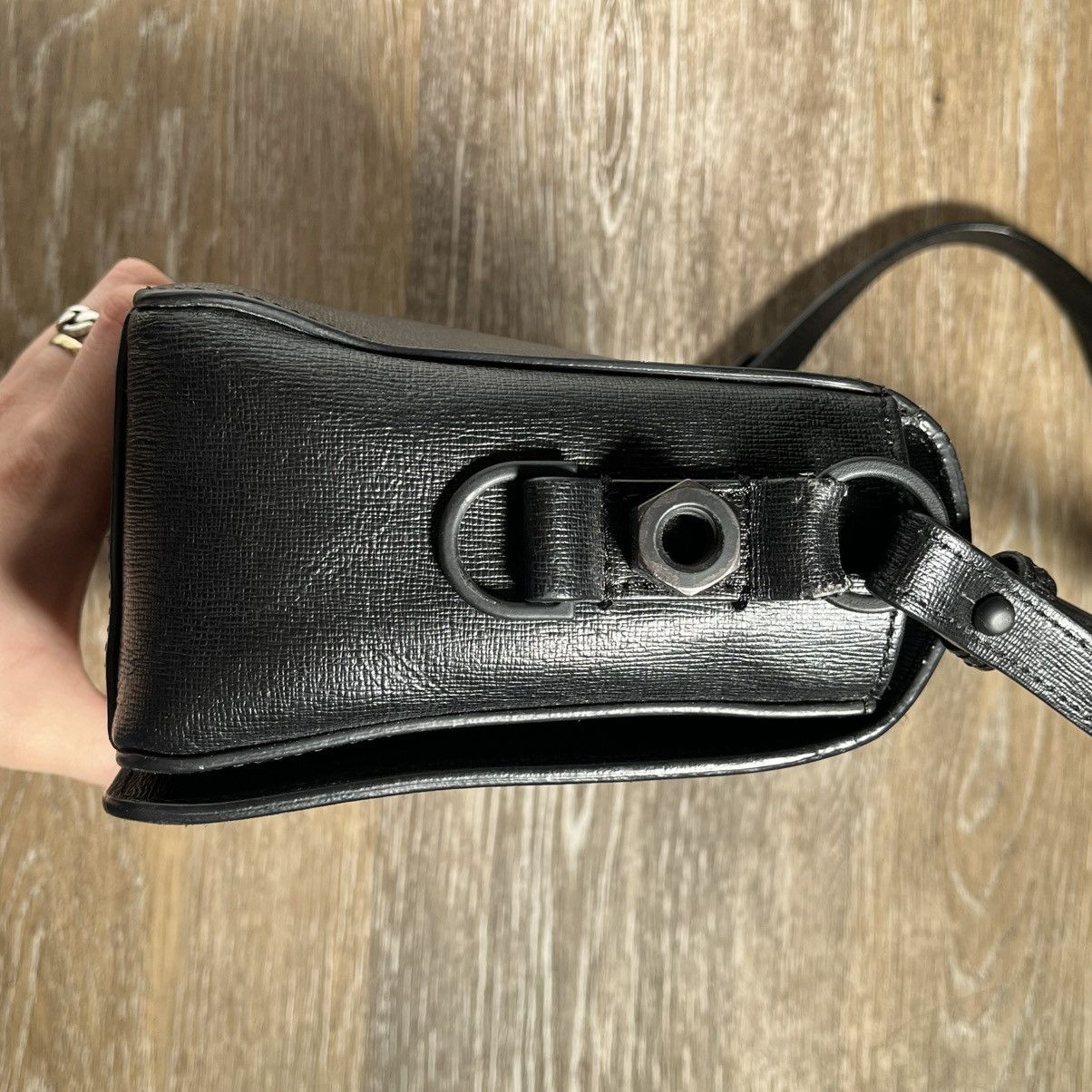 Off-White off-white binder clip diagonal leather bag Size ONE SIZE - 3 Thumbnail