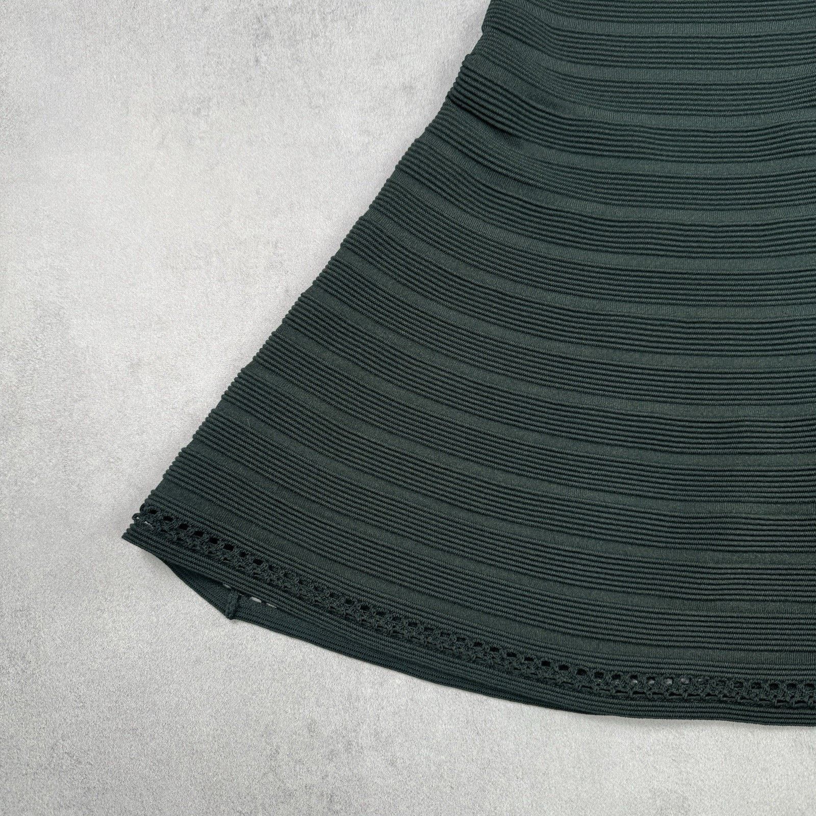 Sandro Sandro Kady A-line Dress With Eyelet Detail Size Green Mini Size XS / US 0-2 / IT 36-38 - 7 Thumbnail