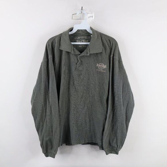 Hard Rock Cafe × Vintage Vintage 90s Hard Rock Cafe Mens Small Myrtle Beach Knit Long Size US S / EU 44-46 / 1 - 1 Thumbnail