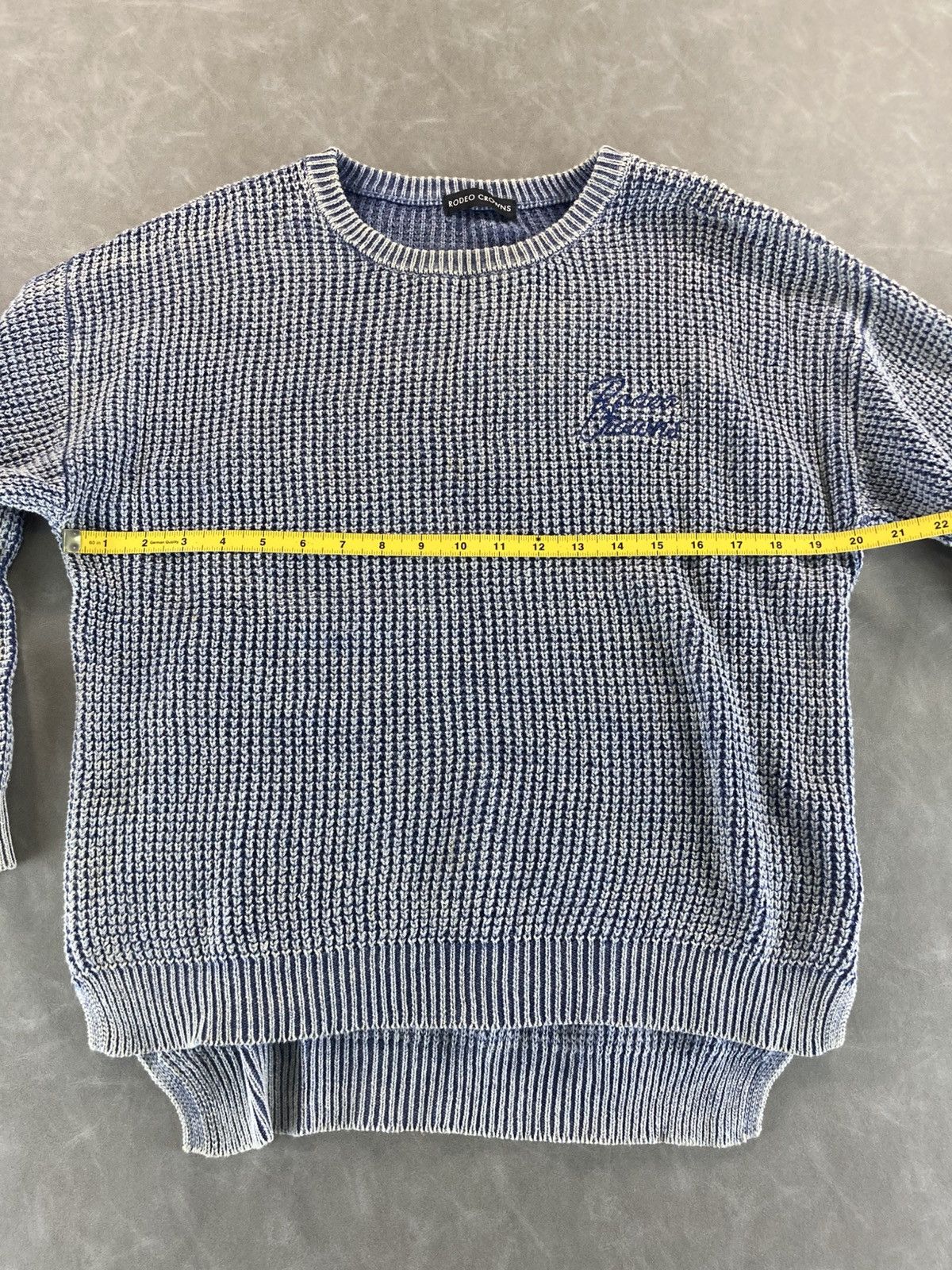 Japanese Brand Rodeo Crowns Waffle Knit Sweater Size US XS / EU 42 / 0 - 8 Thumbnail