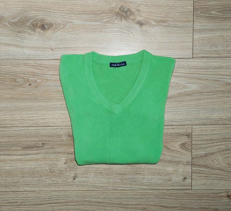 Other 80% cashmere sweater jumper v-neck green vintage comfortable Size XS / US 0-2 / IT 36-38 - 2 Thumbnail