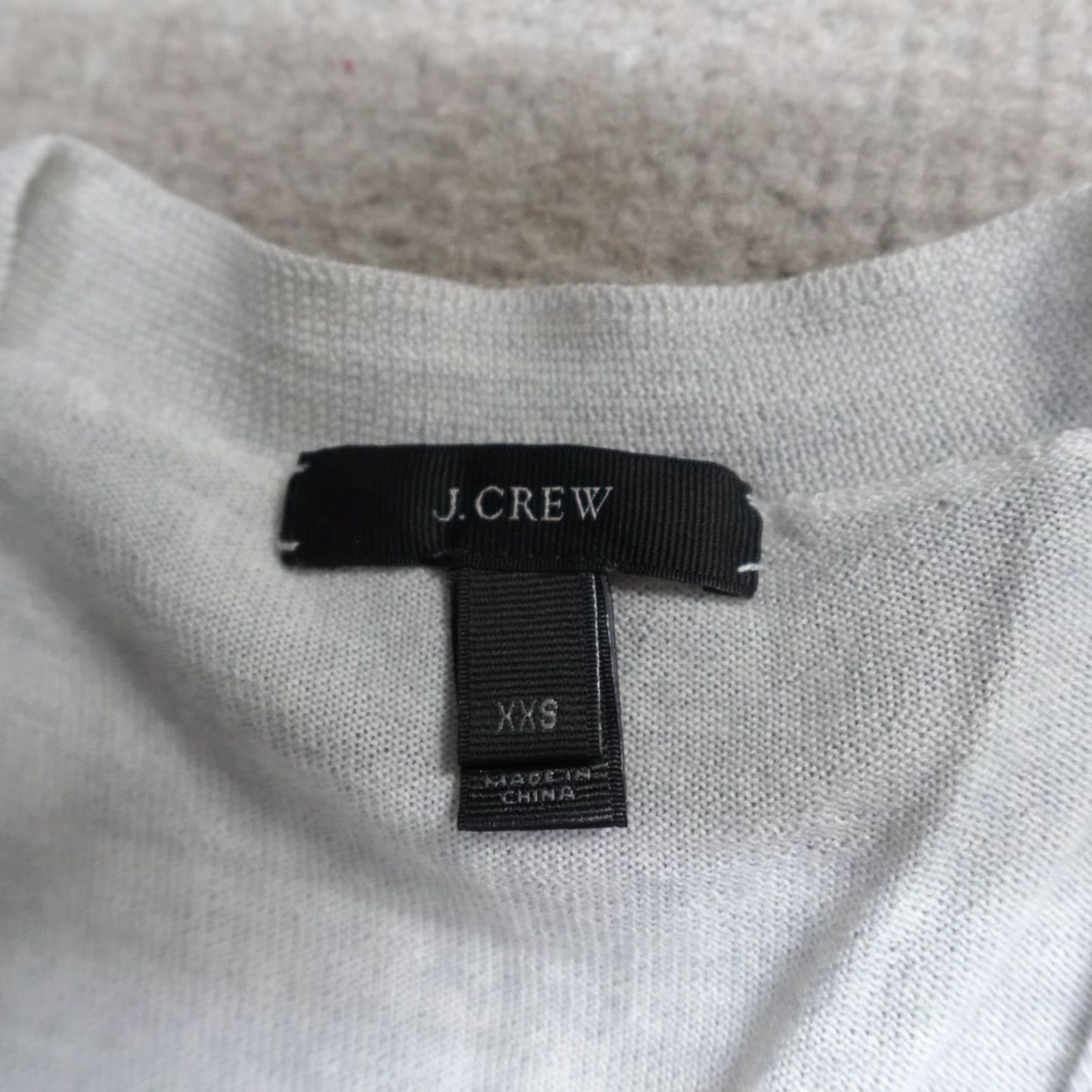 J.Crew J.Crew Womens Sweater XS Gray Solid Merino Wool Dolman Crew Neck Pullover 36031 Size XS / US 0-2 / IT 36-38 - 2 Thumbnail