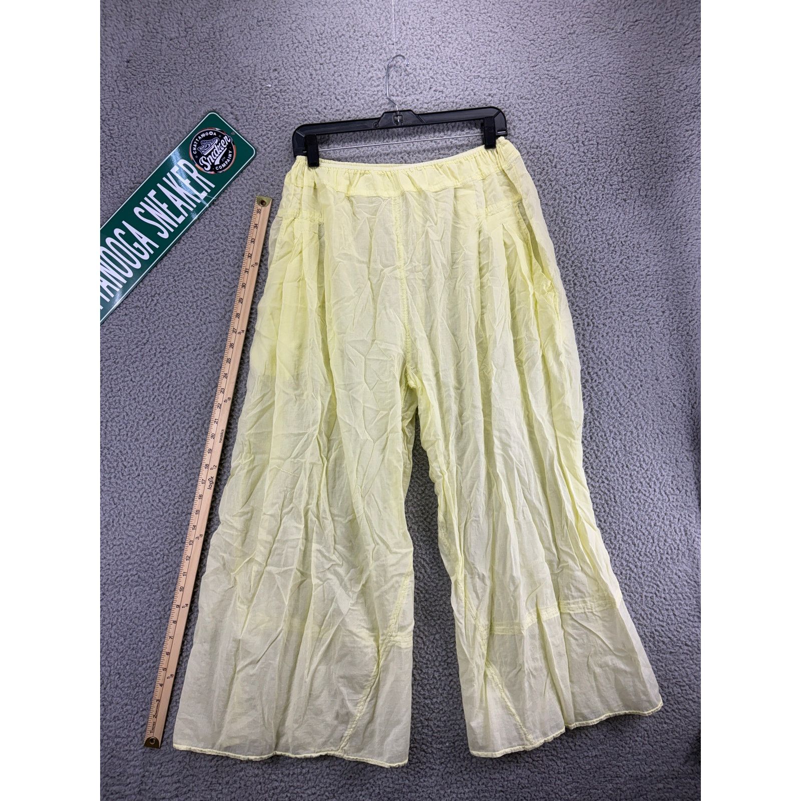 Free People Free People Wide Leg Harem Pull on Pants Womens Small Yellow Size 27" / US 4 / IT 40 - 1 Thumbnail