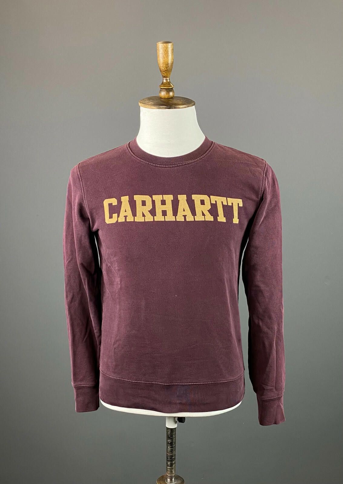 Carhartt Men Carhartt Burgundy Big Logo Long Sleeve Sweater Size XS Size US XS / EU 42 / 0 - 1 Thumbnail
