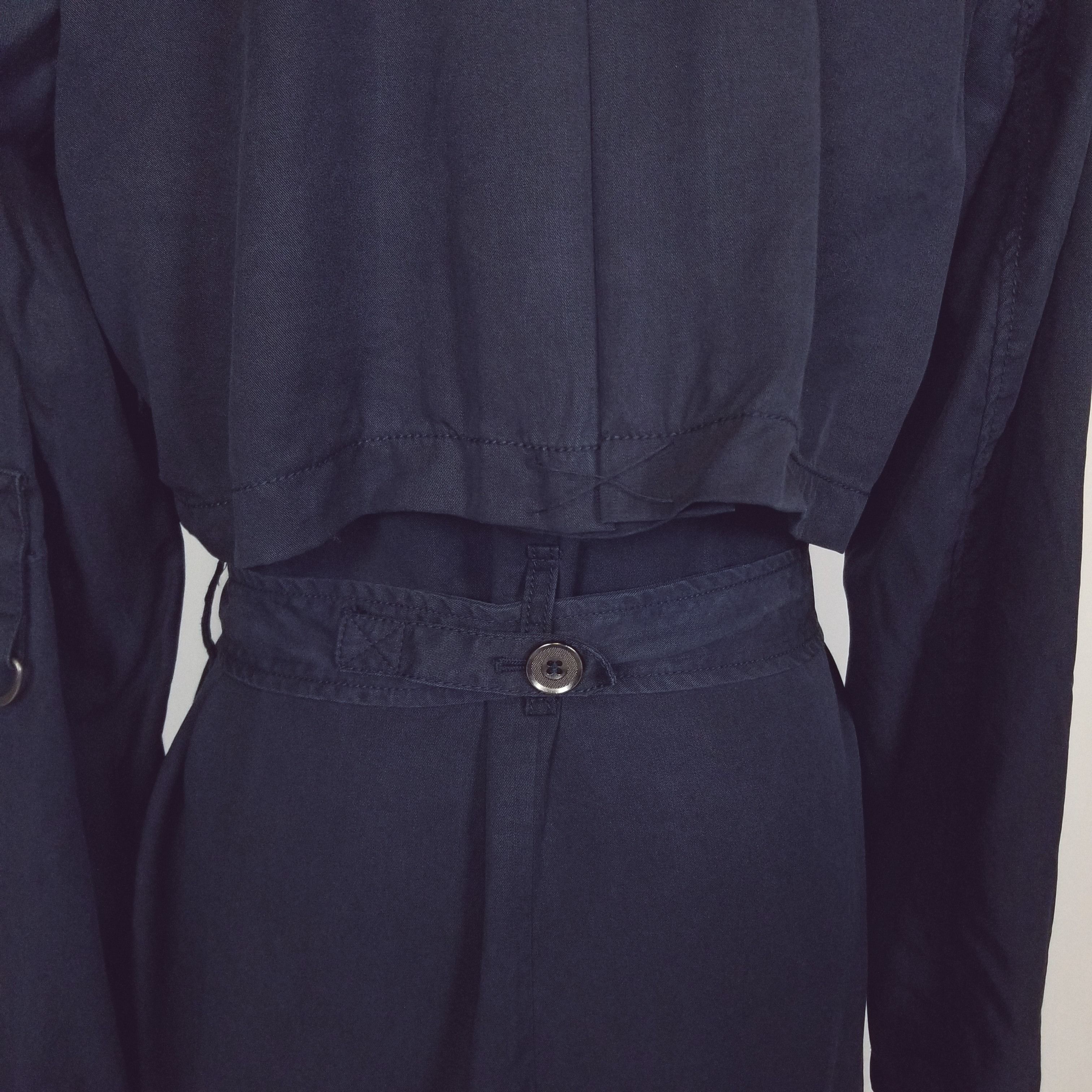 7 For All Mankind Soft Drape Sand Washed Tencel Single Breasted Trench Coat Size M / US 6-8 / IT 42-44 - 5 Thumbnail