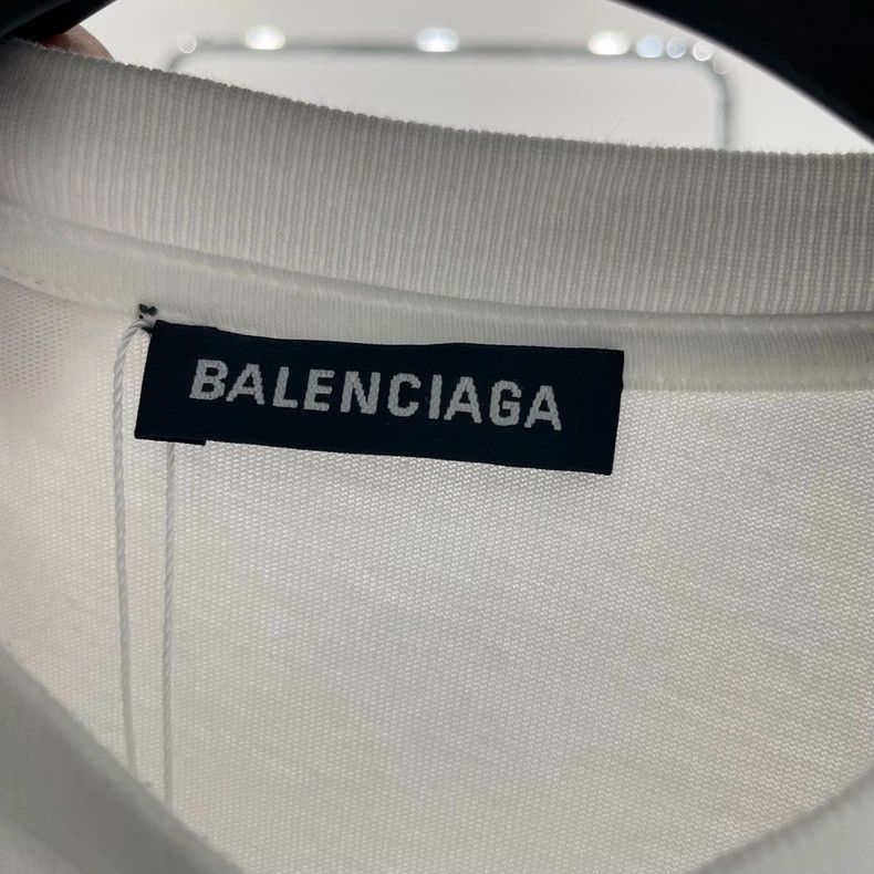 Balenciaga Balenciaga White Cola Printed Short Sleeve Size US XS / EU 42 / 0 - 4 Thumbnail