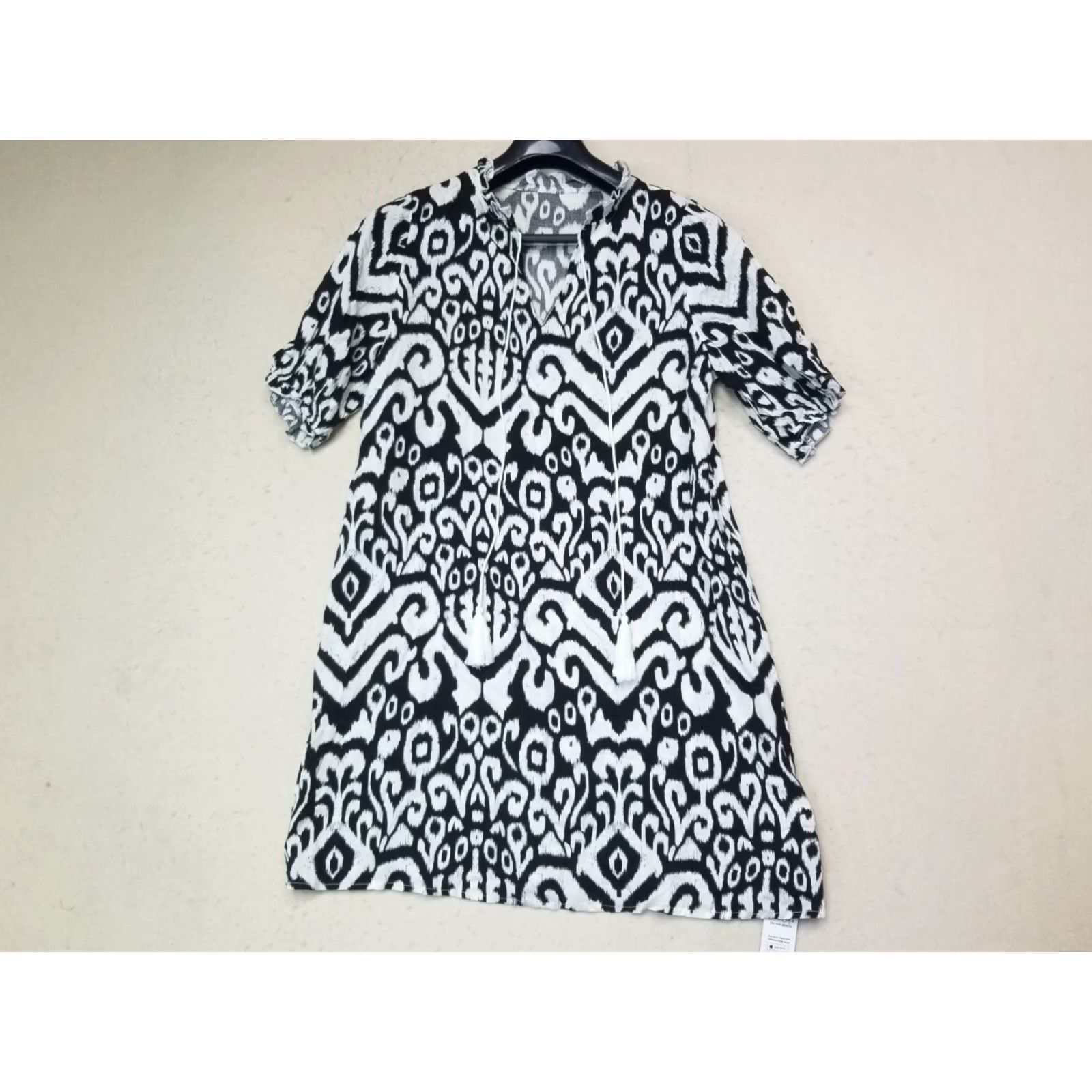 Vintage Cupshe One Piece Black White Swimdress Women's L NWT Size Large swimsuit dress Size L / US 10 / IT 46 - 2 Thumbnail