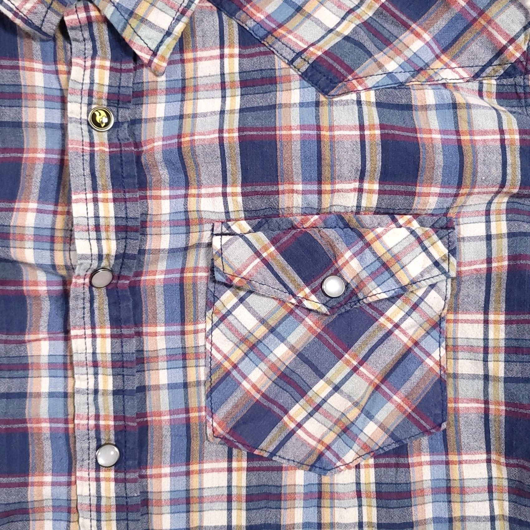 Mambo Mambo Australia Snap-Up Shirt Western Flannel Long Sleeve 100% Cotton Mens Large Size US L / EU 52-54 / 3 - 4 Thumbnail