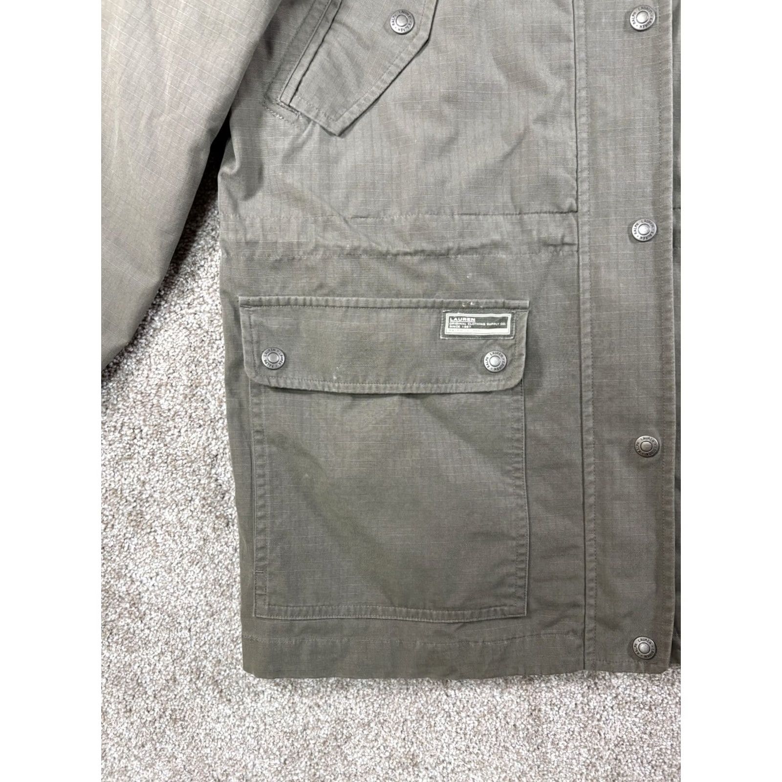 Ralph Lauren VINTAGE Ralph Lauren Utility Field Green Jacket Women’s Long Sleeve Pockets 90s Style Size S / US 4 / IT 40 - 6 Thumbnail