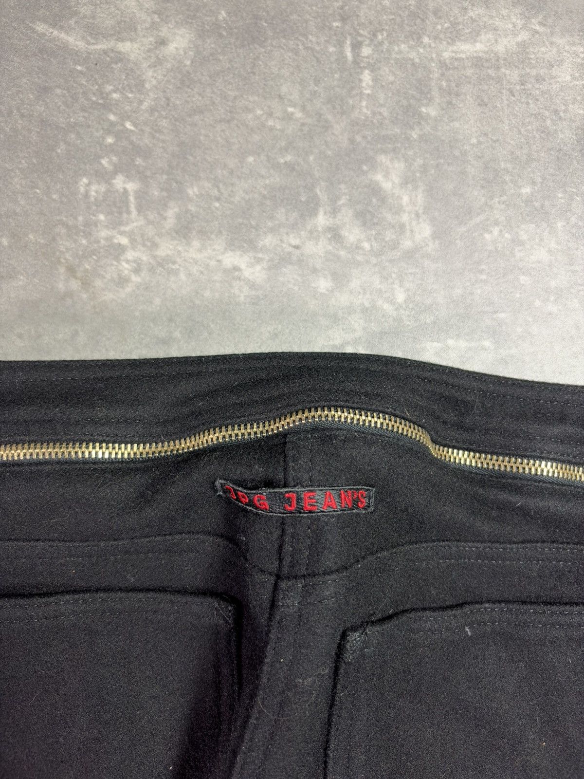 Jean Paul Gaultier 90s/00s Jean Paul Gaultier Zip Belt Heavy Wool Pants 40 S Size 27" / US 4 / IT 40 - 14 Thumbnail