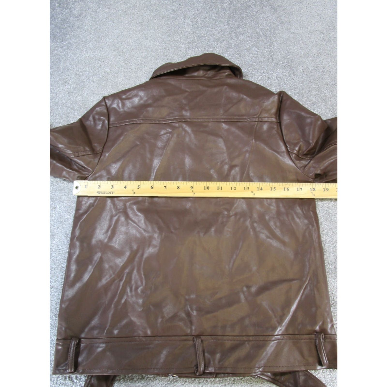 Lulus Lulus Jacket Womens XS Brown Faux Leather Size XS / US 0-2 / IT 36-38 - 6 Thumbnail