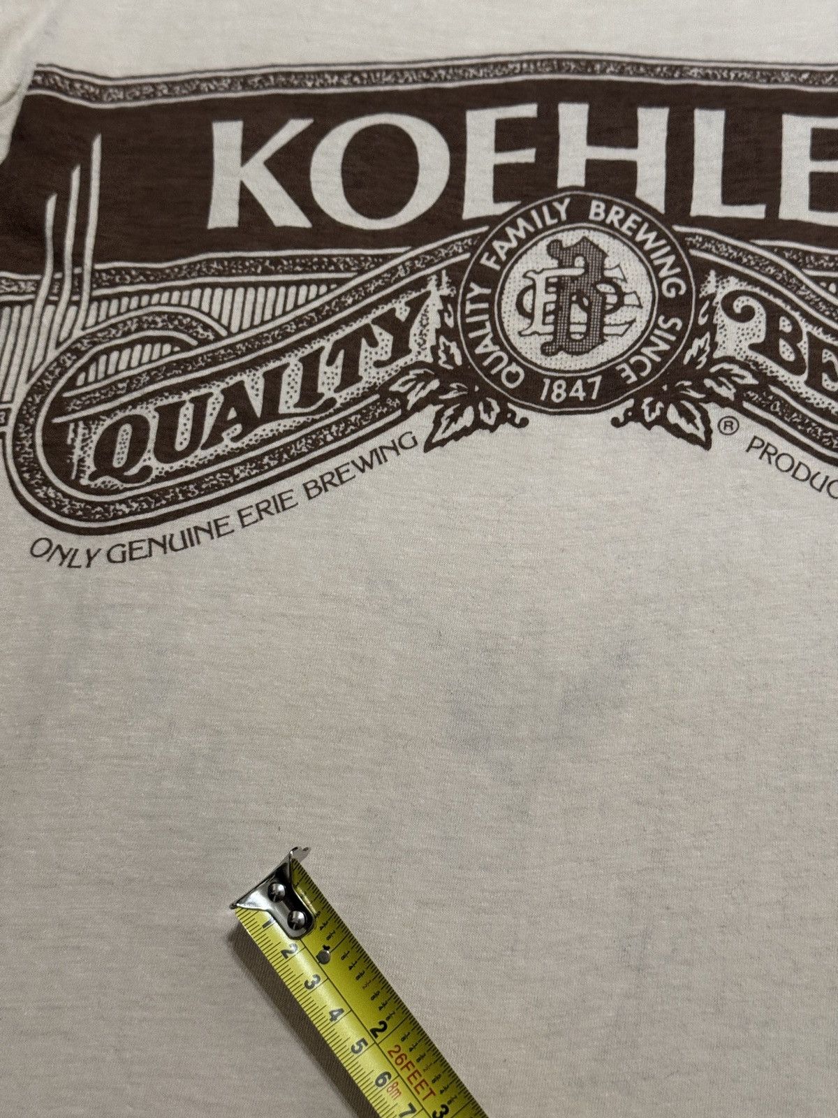 Vintage Koehler Beer Erie Pa True Vintage T Shirt 60s 70s M 18.5x26 Size US M / EU 48-50 / 2 - 8 Thumbnail