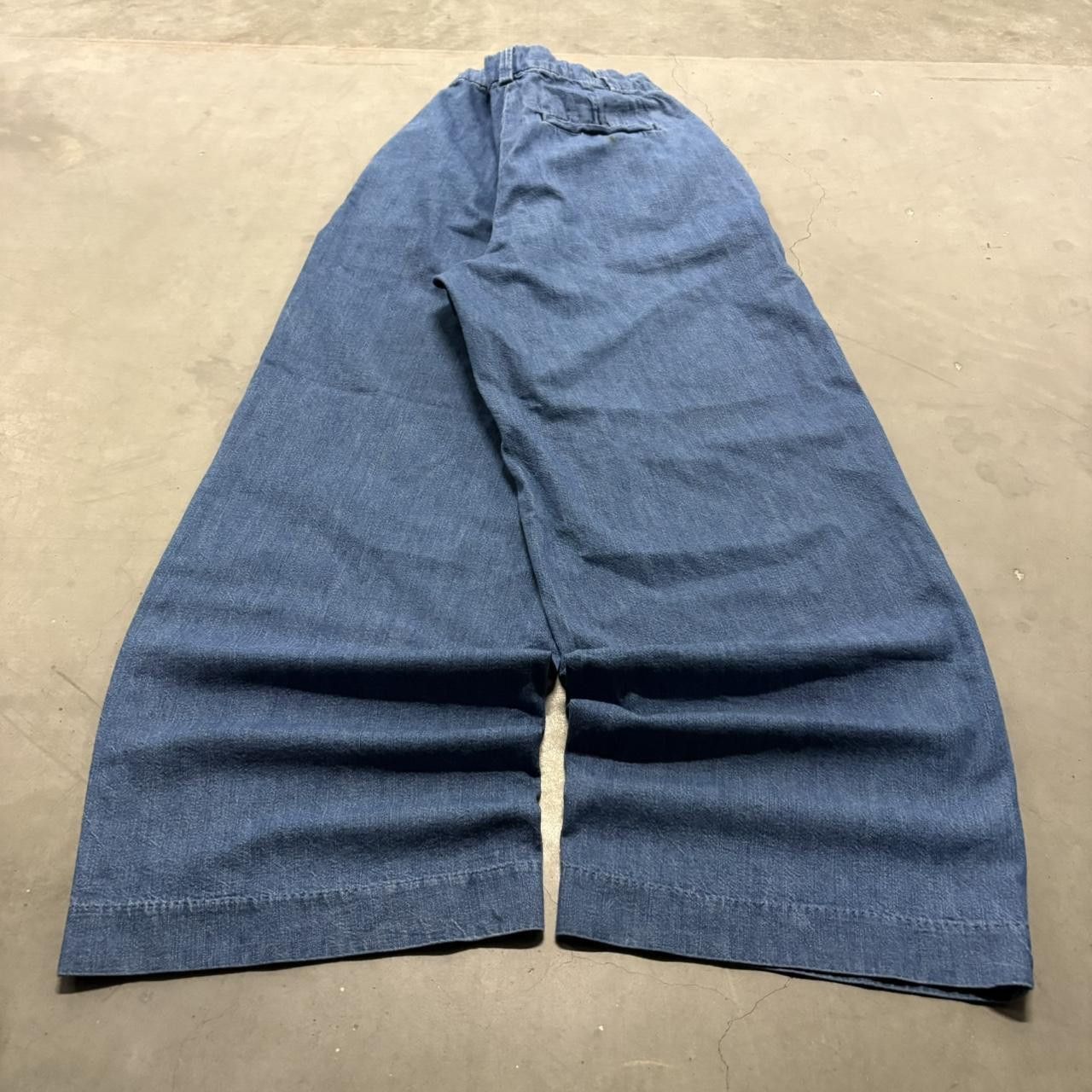 Old Navy Crazy Vintage Y2K/2000s Super Baggy Wideleg Old Navy Medium Blue Wash Denim Jeans! Size US 28 / EU 44 - 3 Thumbnail