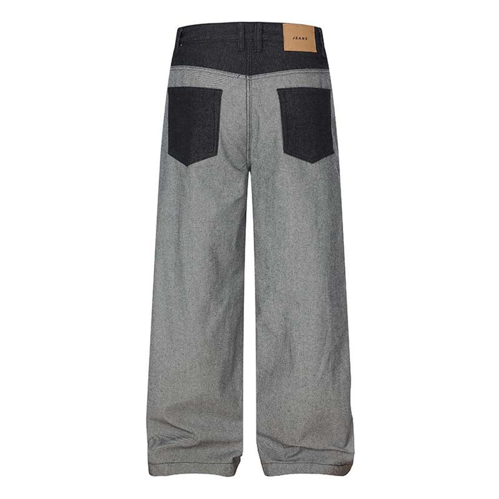 Japanese Brand Straight-Leg Retro Button Fly Wide Leg Jeans Size US 32 / EU 48 - 4 Thumbnail