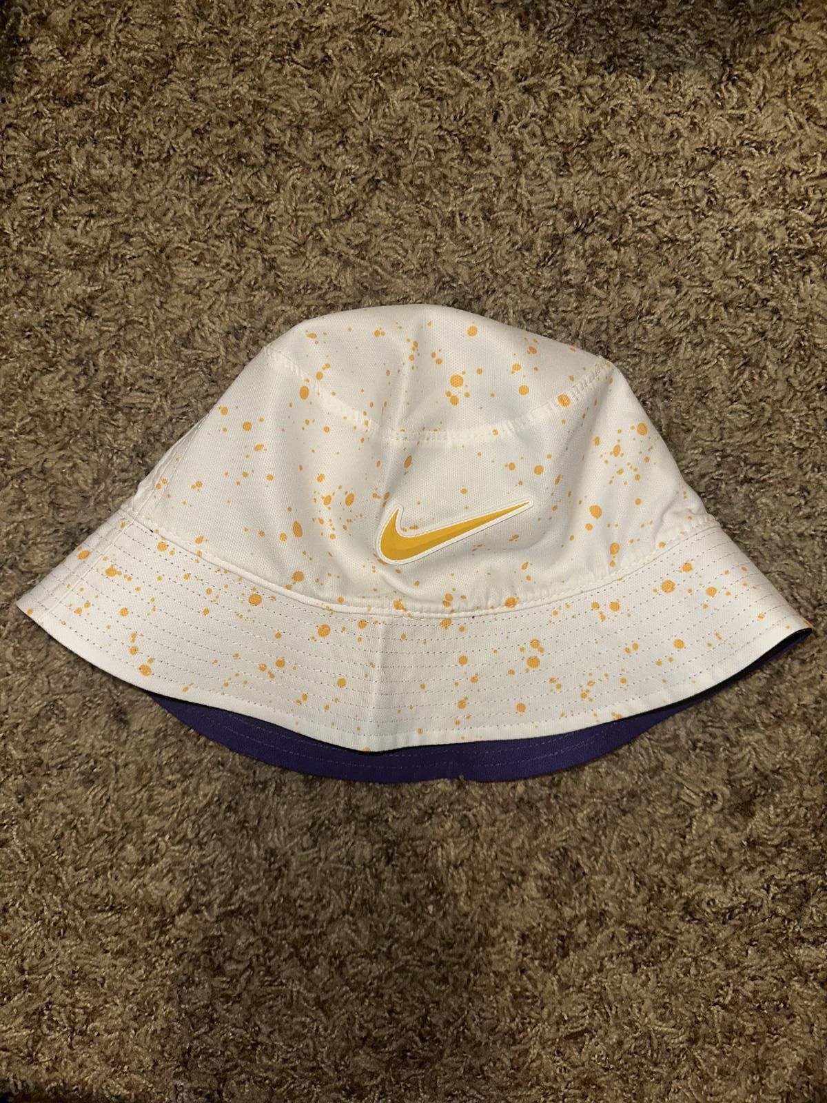 Nike Nike Tennis Wimbledon White Splatter Purple Reversible Bucket Hat Size ONE SIZE - 1 Thumbnail