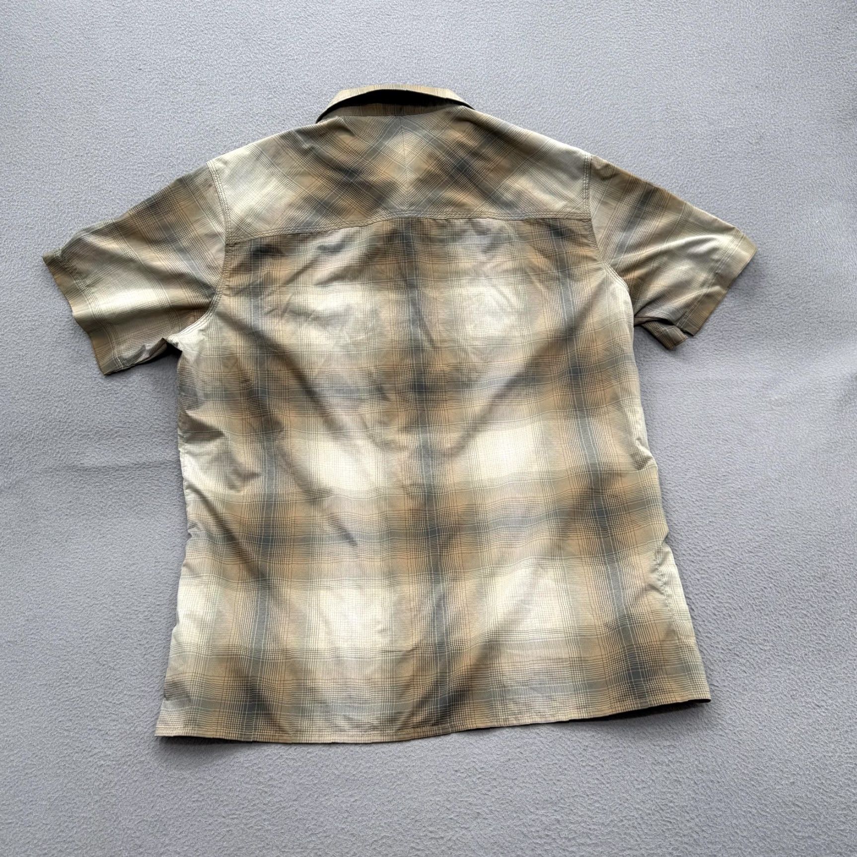 Vintage KUHL Shirt Mens Medium Brown Plaid Short Sleeve Snap Front Outdoor Hiking Casual Travel Size US M / EU 48-50 / 2 - 6 Thumbnail