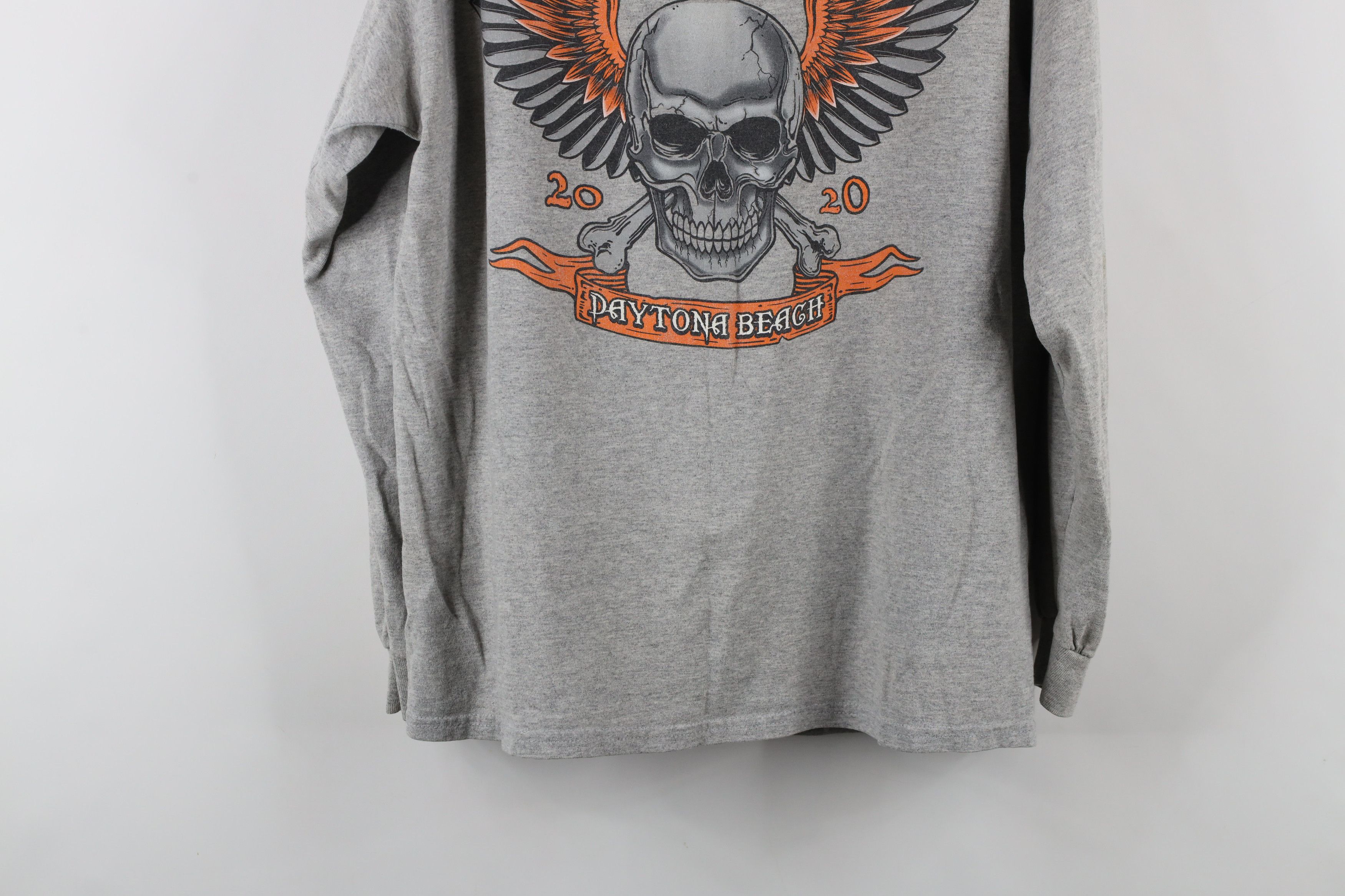 Vintage Y2K 2020 Bike Week Daytona Beach Skull Long Sleeve T-Shirt Size US L / EU 52-54 / 3 - 14 Thumbnail