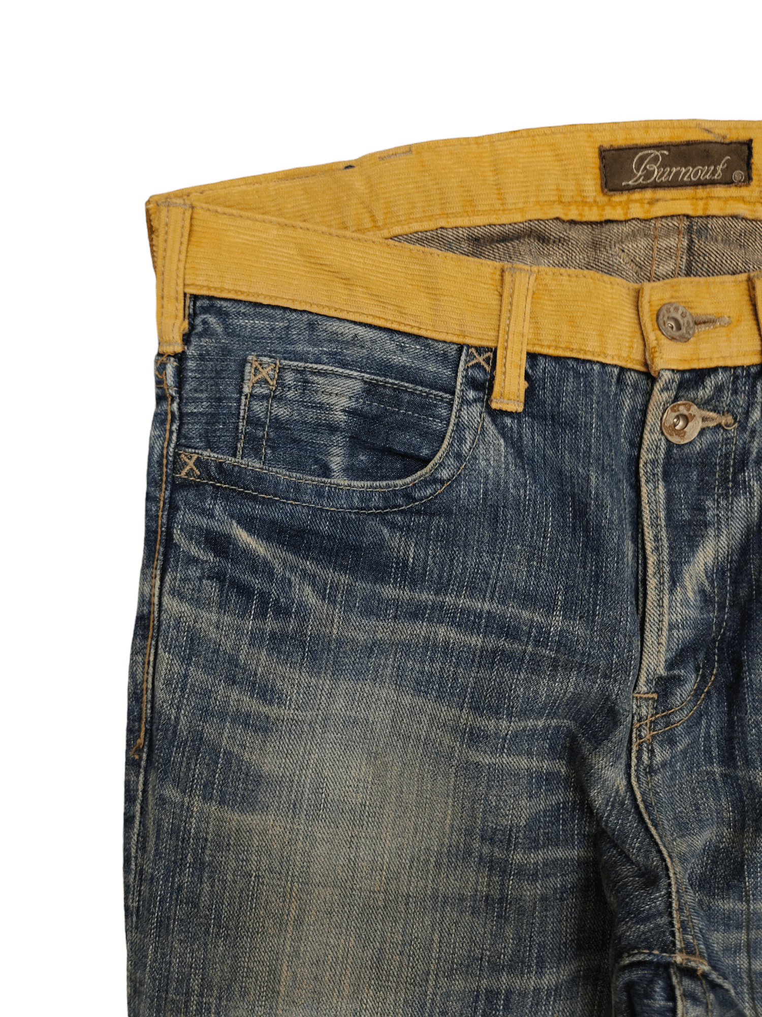 Hysteric Glamour × Undercover Burnout Japan Paisley Custom Faded Clawmark Denim Jeans Size US 31 - 4 Thumbnail