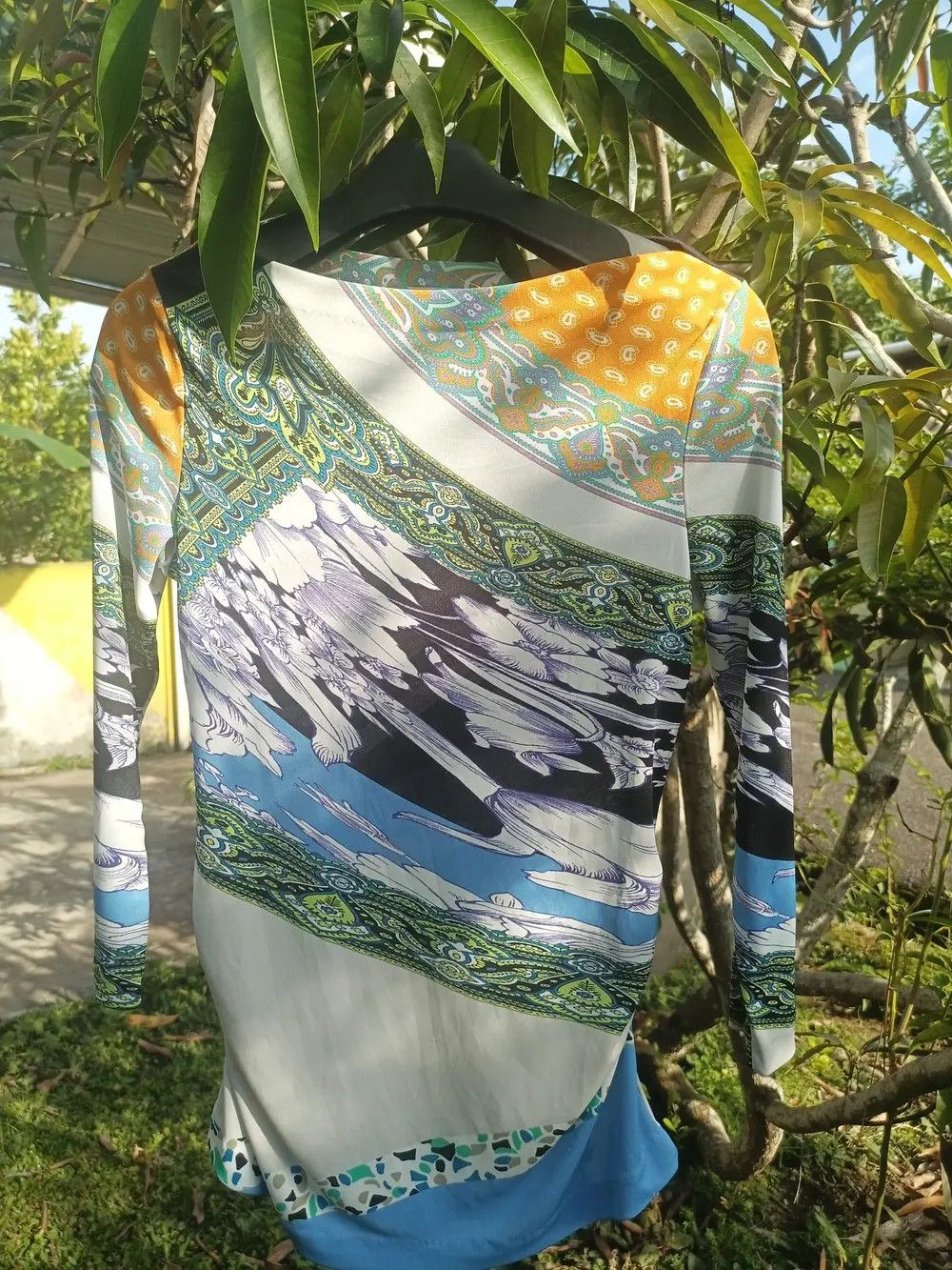 Etro ETRO Milano Blouse Tunic top 3/4 sleeves Size M / US 6-8 / IT 42-44 - 14 Thumbnail