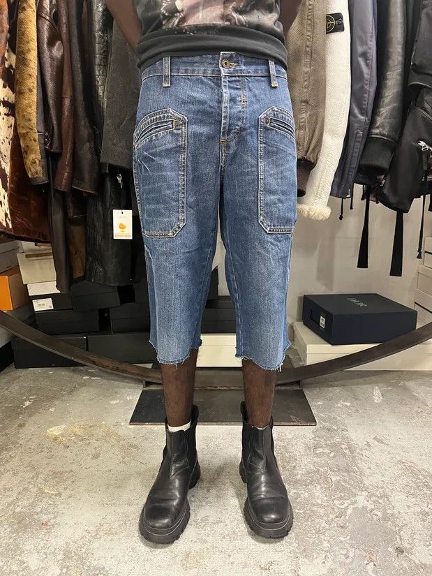 Designer × Dolce & Gabbana × Vintage SS2006 Dolce & Gabbana Blue Denim Shorts Size US 30 / EU 46 - 2 Thumbnail