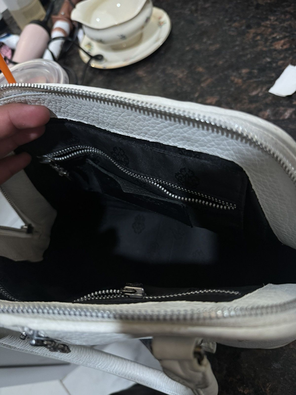 Chrome Hearts Chrome Hearts x JJ Dean White Leather Bag Size ONE SIZE - 6 Thumbnail