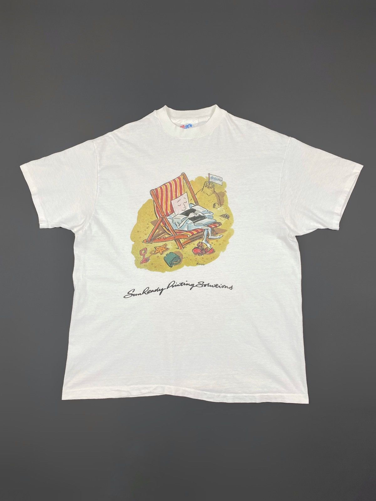 Vintage 1990’s Vintage SunPics Printing Solutions Graphic Tee Size US XL / EU 56 / 4 - 1 Thumbnail