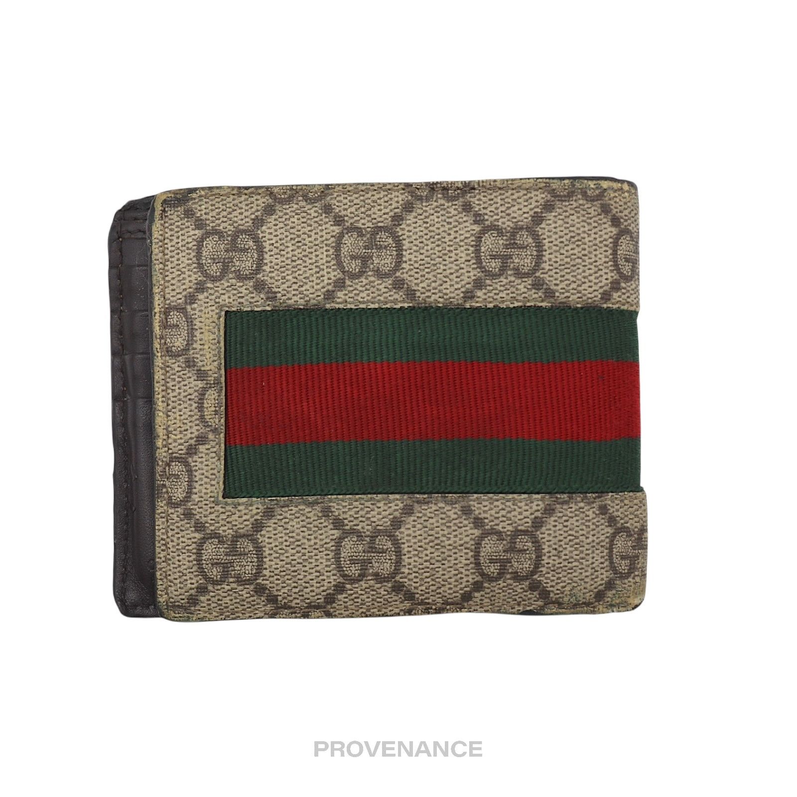 Gucci 🔴 Gucci GG Supreme Bifold Wallet - Signature Web Bee Size ONE SIZE - 2 Thumbnail