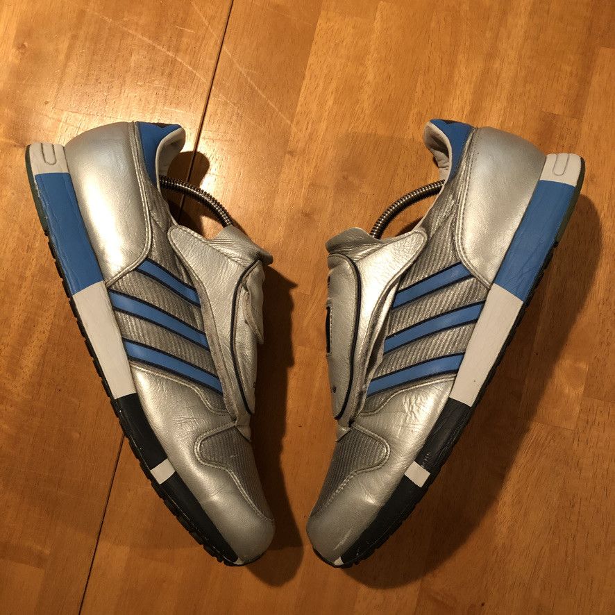 Adidas 2005 Metallic Silver Micropacer Sneakers Size US 11.5 / EU 44-45 - 3 Thumbnail