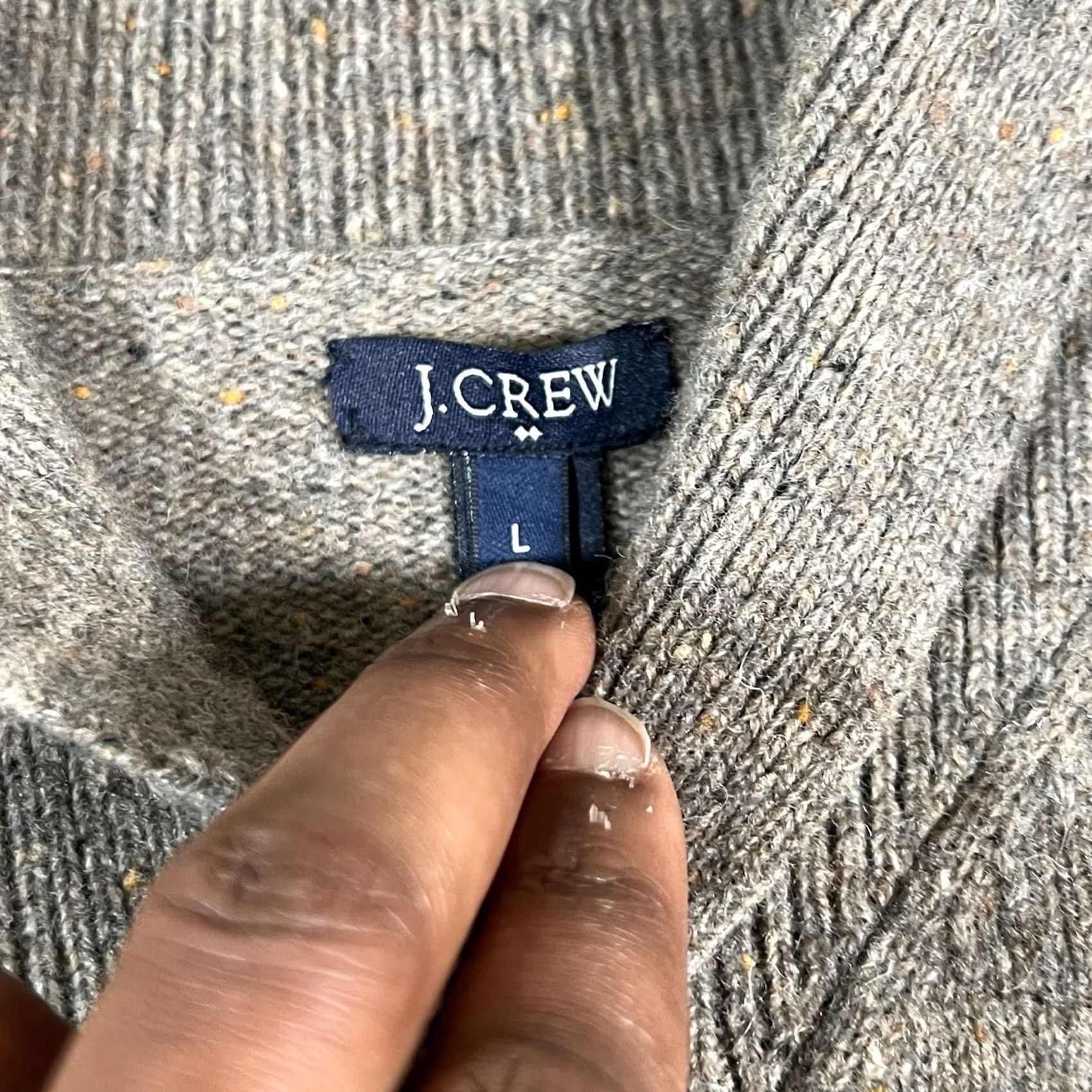J.Crew VINTAGE J.CREW Cardigan Sweater Shawl L Brown Mens Knit Button Large Size L Size US L / EU 52-54 / 3 - 3 Thumbnail