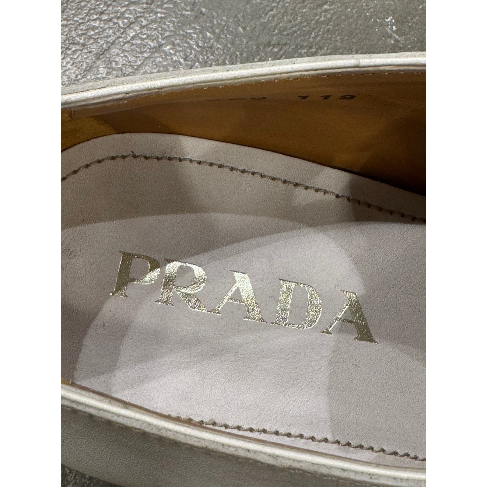 Prada 2000s Prada white leather derby shoes Size US 9 / EU 42 - 9 Thumbnail