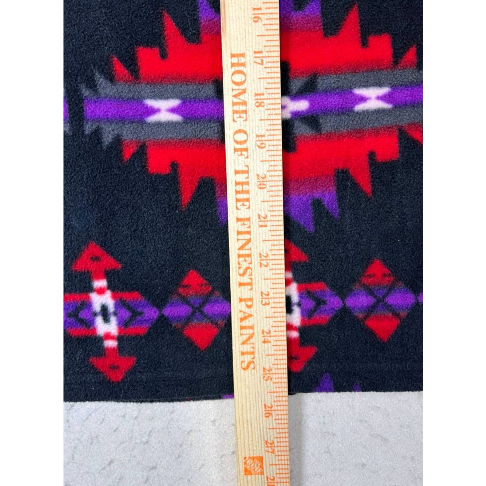 Chaps Chaps Vest Womens XL Red Aztec Geometric Fleece Zip Embroidered Pockets Western Modern Style Size XL / US 12-14 / IT 48-50 - 4 Thumbnail